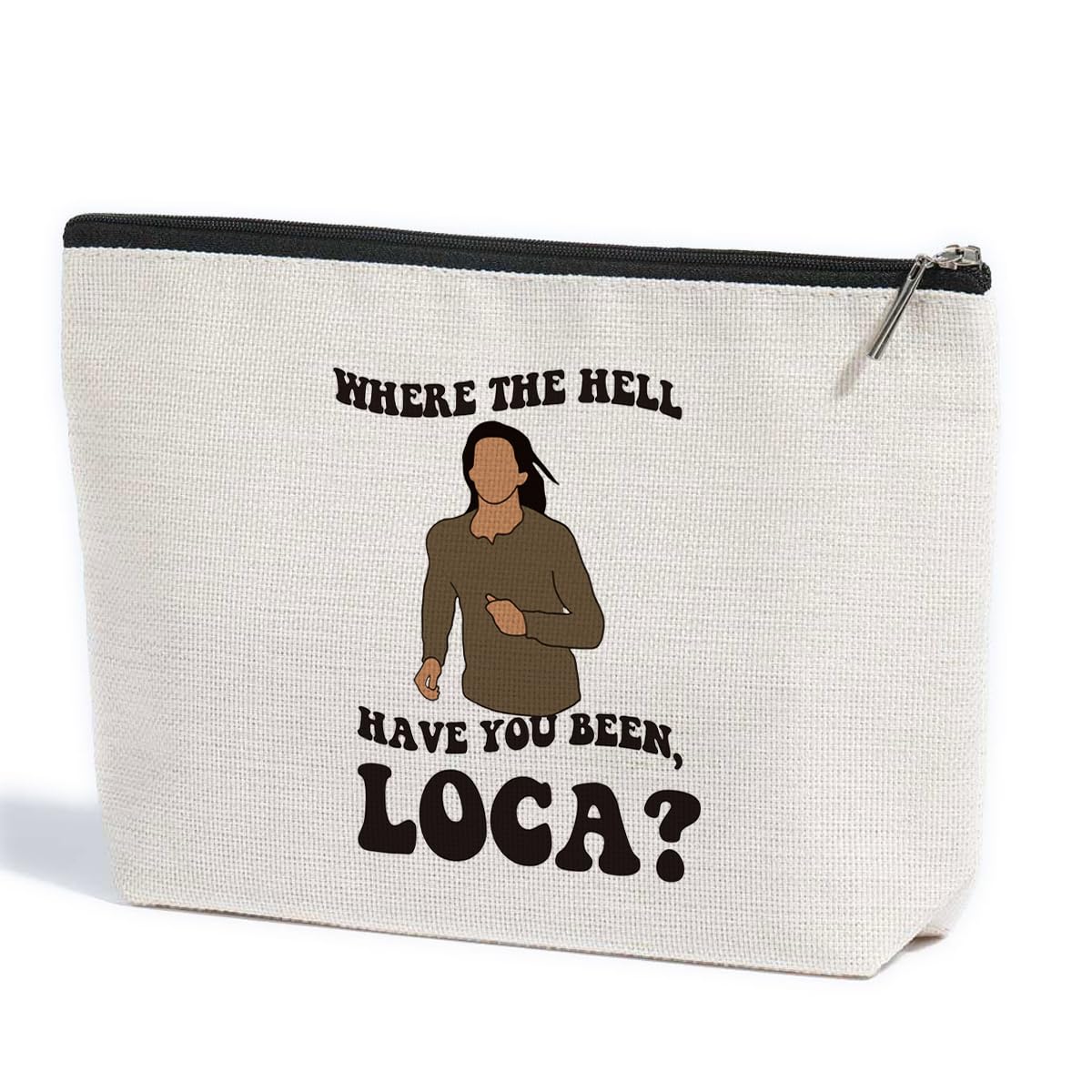 ZHAMEN Vintage Makeup Bag Weird Girls Cosmetic Bag for Women