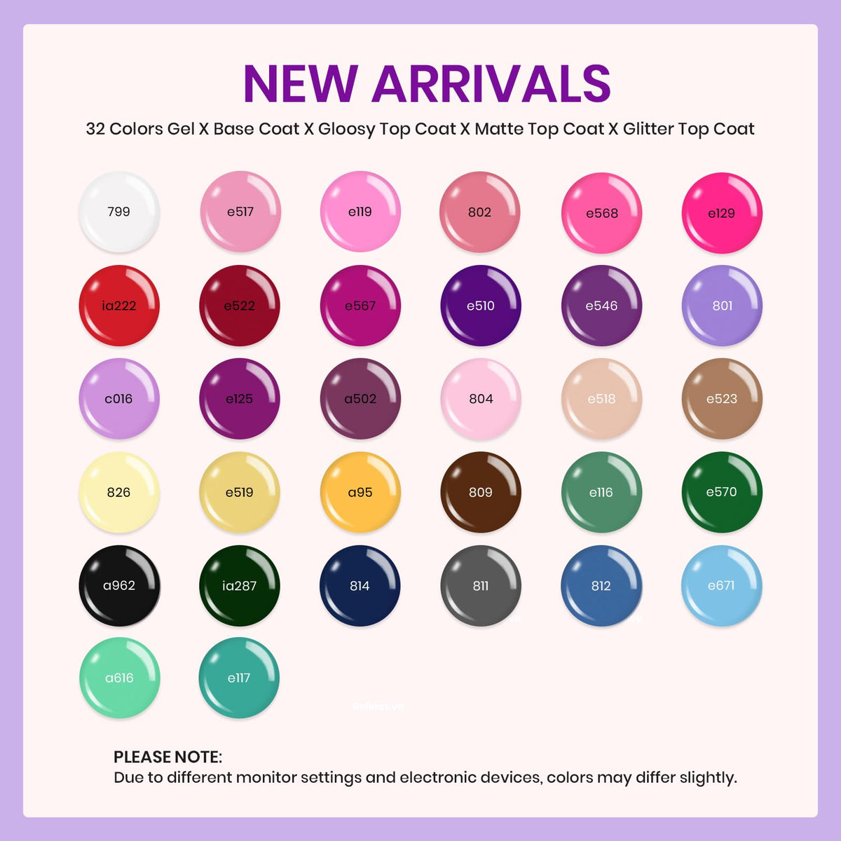 Beetles Cat Eye Gel Nail Polish Set, 36 Colors Magnetic Fall Gel Polish Kit