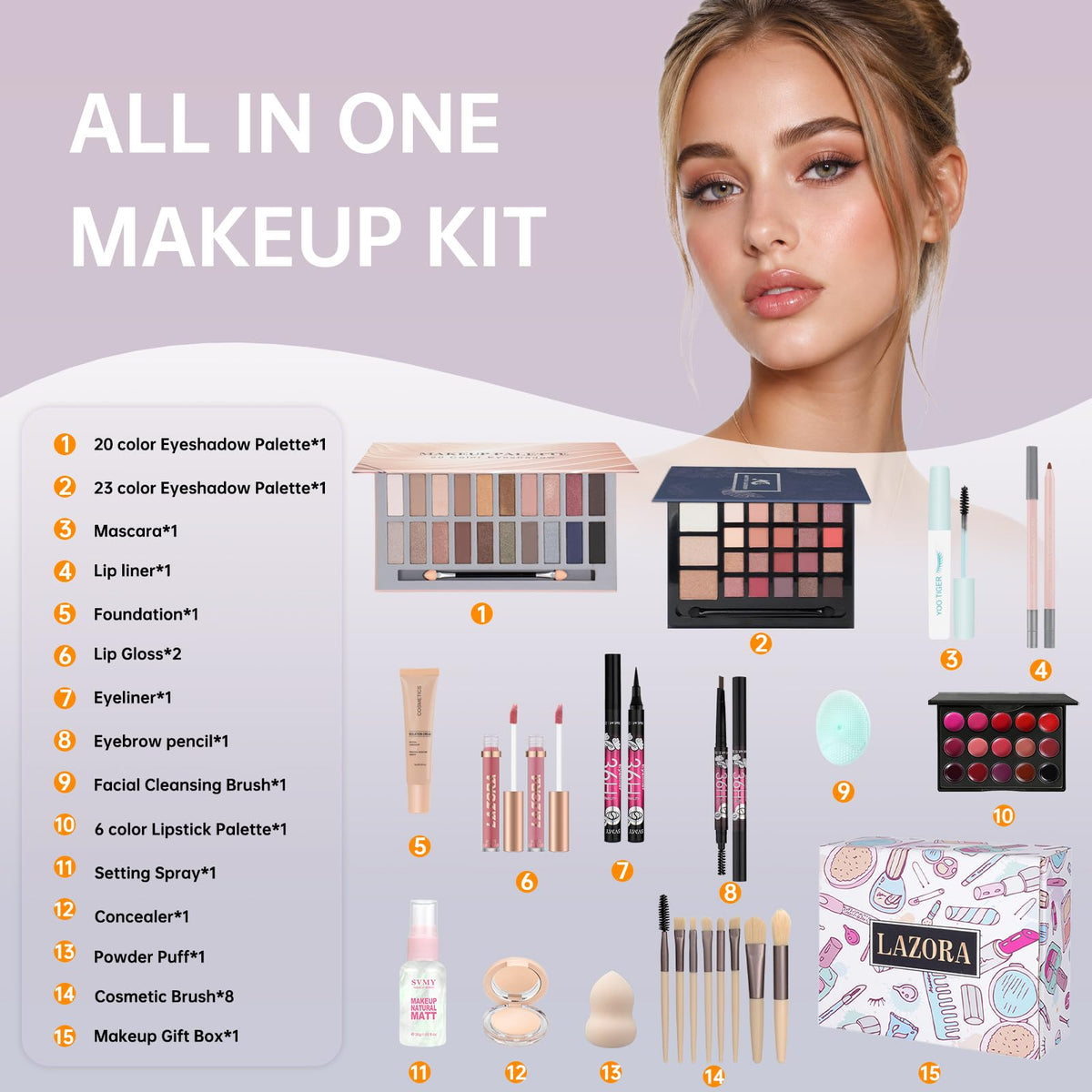 Makeup Sets for Teens Makeup Kits for Teen Girls Travel Make up Kit Set for Girls Beginners Make up Set Gift Sets for Girl Teenagers