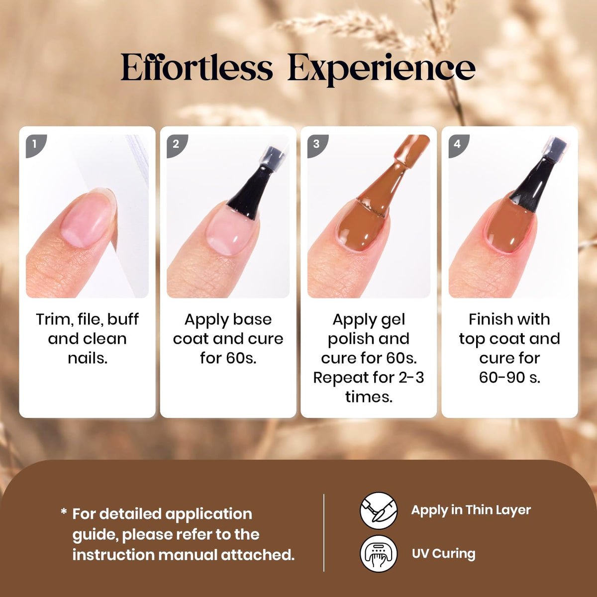 Beetles Fall Gel Polish Set, Fingertip Palette Collection, 32 Colors
