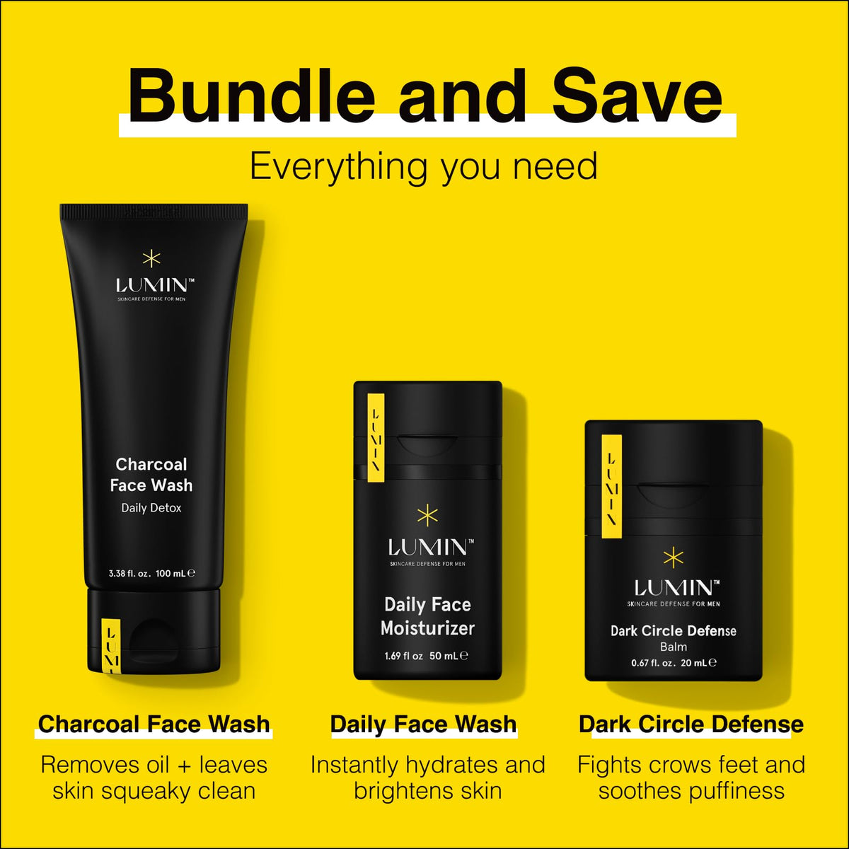 Lumin Smooth Operator Skincare Kit for Men | Face Wash Scrub & Moisturizer