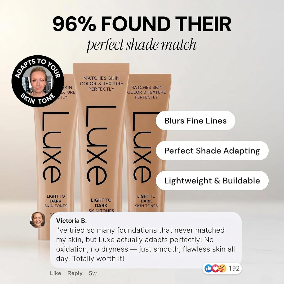 Luxe Color Changing Foundation – Light