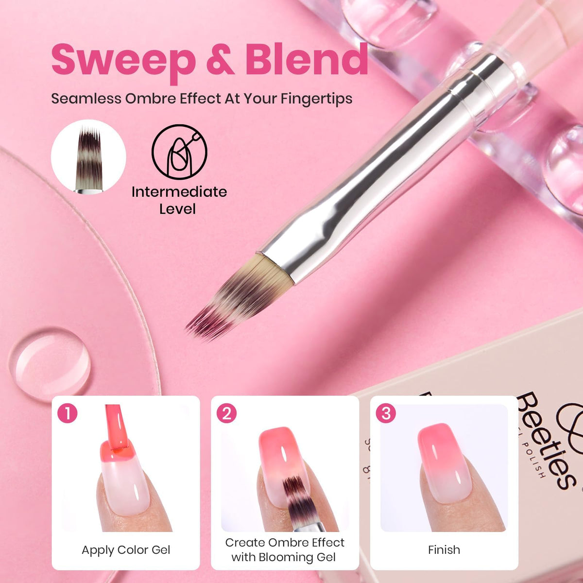beetles Gel Polish Whispers of Love Jelly Gel Nail Polish Set, 6 Colors