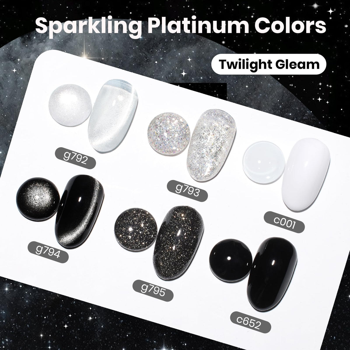 beetles Gel Polish Whispers of Love Jelly Gel Nail Polish Set, 6 Colors