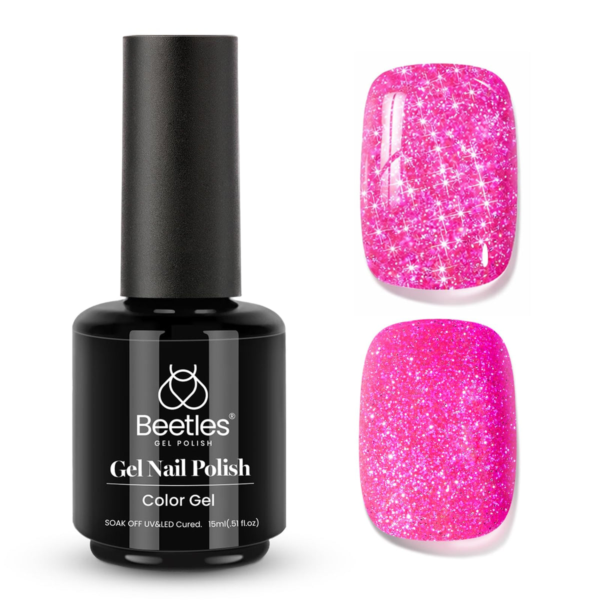 Beetles White Gel Nail Polish, 1pc 15ml White Gel Polish