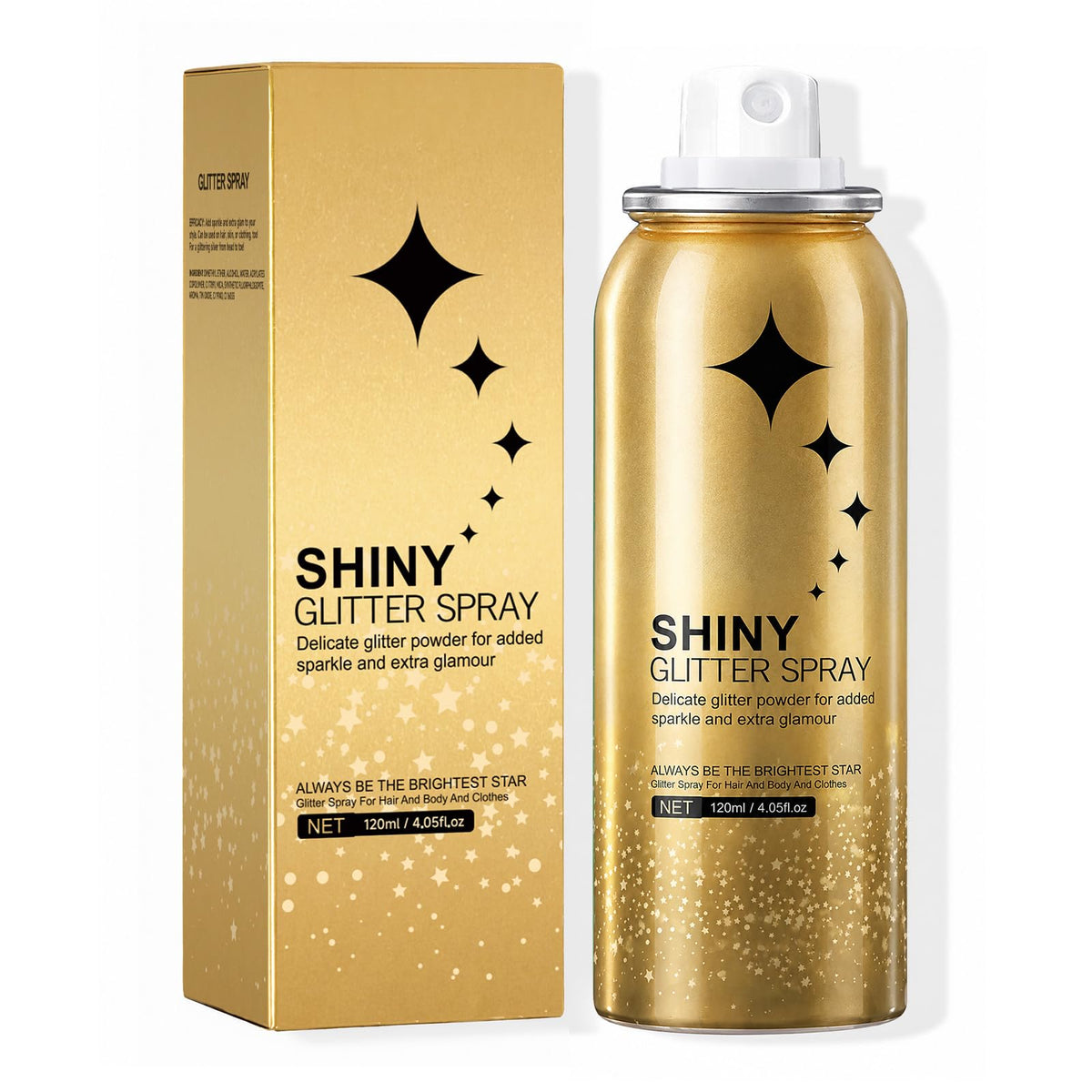 HANYWIL Body Glitter, Glitter Spray for Hair and Body, Spray, Hairspray Clothes, Long-Lasting Shimmer Suitable Stage, Festival Rave Makeup Prom 2.11 Fl Oz