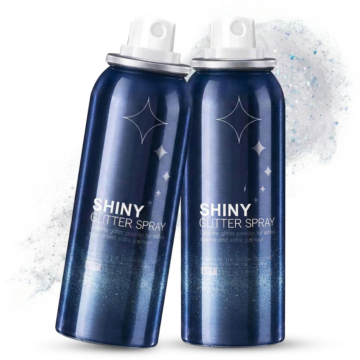 HANYWIL Body Glitter, Glitter Spray for Hair and Body, Spray, Hairspray Clothes, Long-Lasting Shimmer Suitable Stage, Festival Rave Makeup Prom 2.11 Fl Oz
