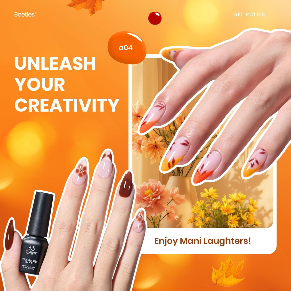 Beetles Fall Gel Polish Set, Fingertip Palette Collection, 32 Colors