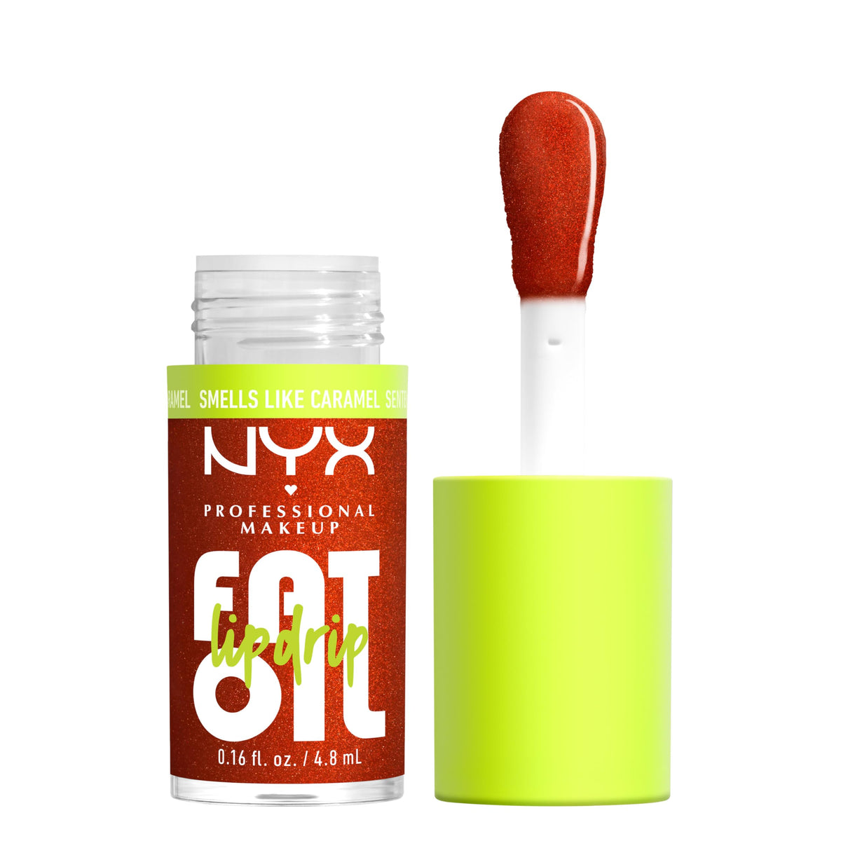 NYX PROFESSIONAL MAKEUP Fat Oil Lip Drip, Moisturizing Lip Oil Gloss, Vegan Tinted Formula, Up to 12 HR Hydration - Missed Call (Sheer Pink)