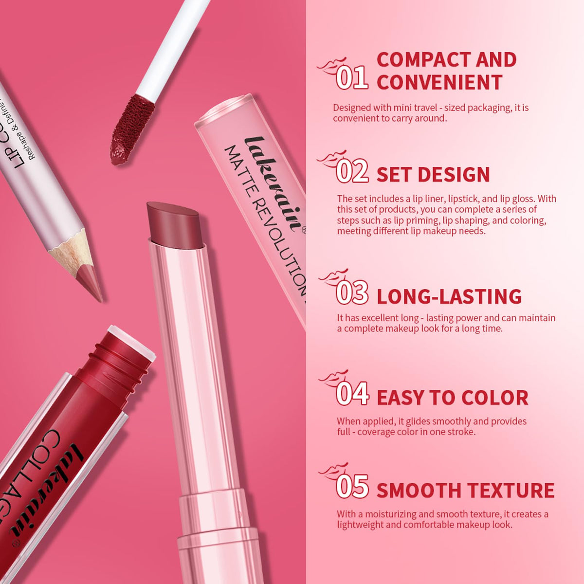12Pcs Matte Liquid Lipstick and Lip Liner Set, Lip Makeup Combo (Set A)