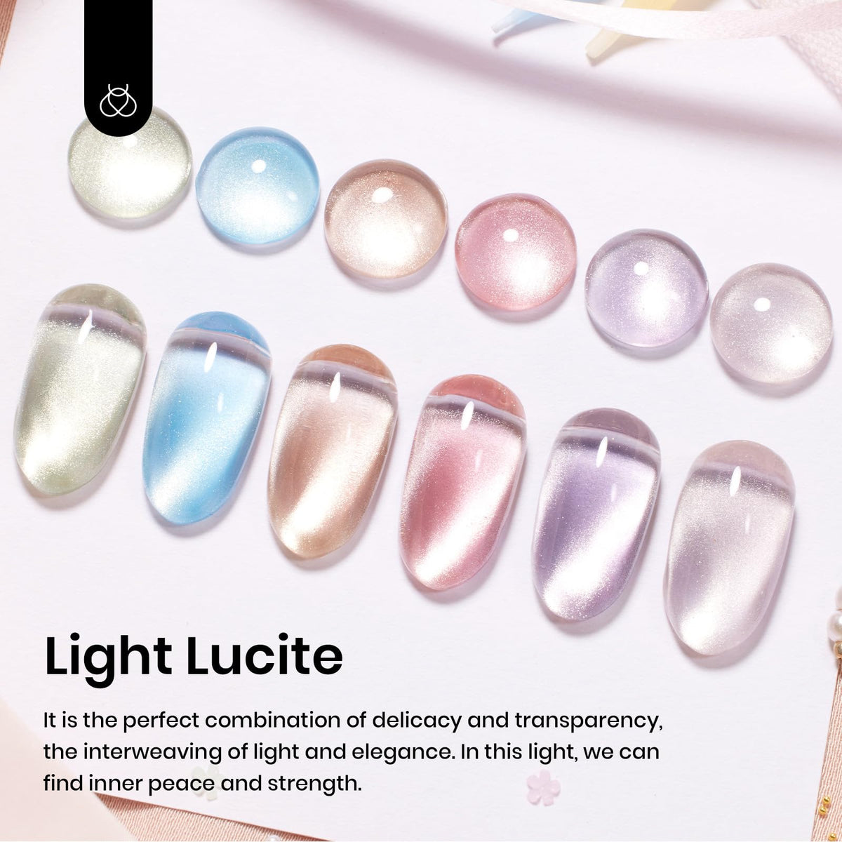 beetles Gel Polish Whispers of Love Jelly Gel Nail Polish Set, 6 Colors