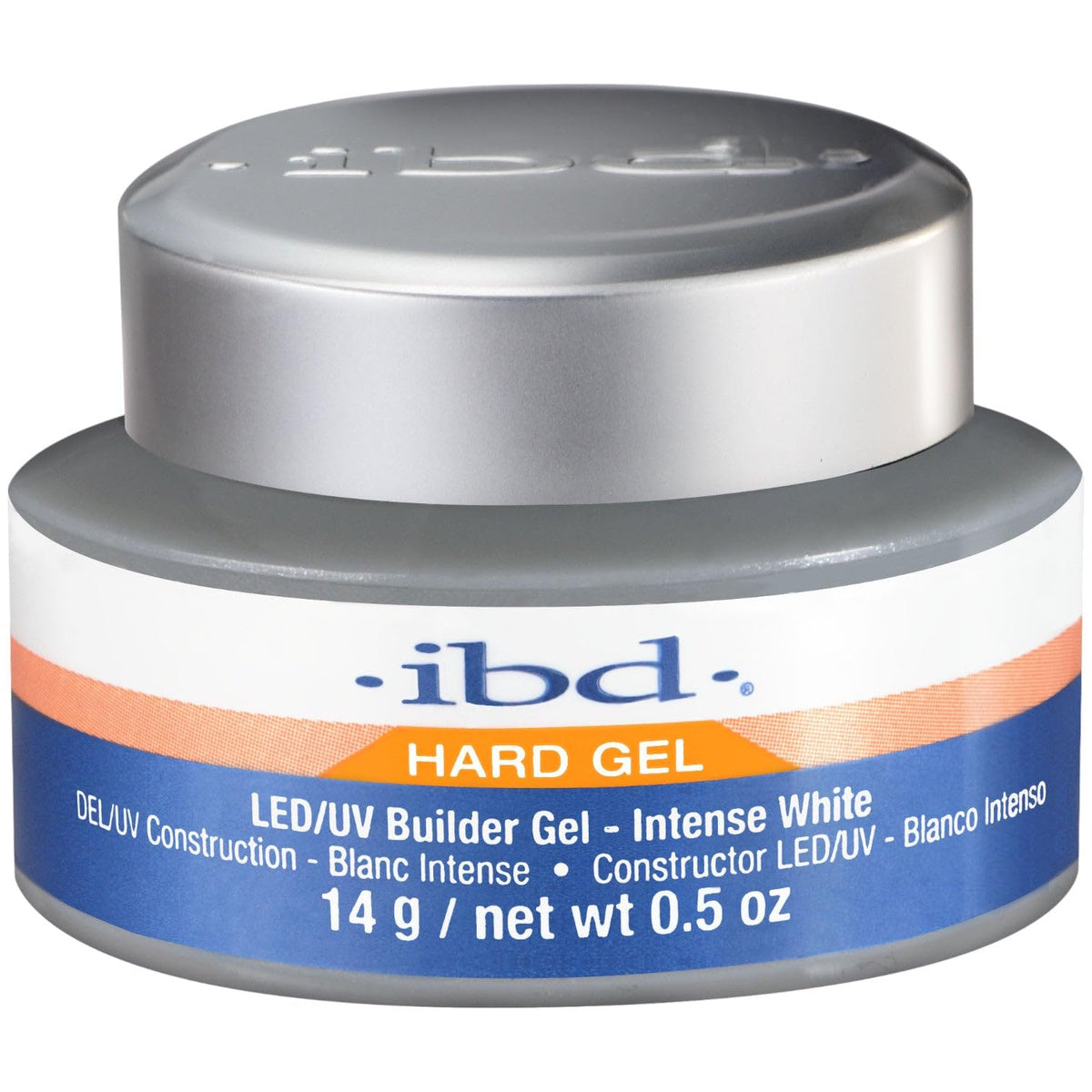IBD Hard Gel LED/UV Builder Gel – Clear, Nail Extension & Overlay Gels, Strong Acrylic Finish, Professional Quality, 2 oz, 1 Pack
