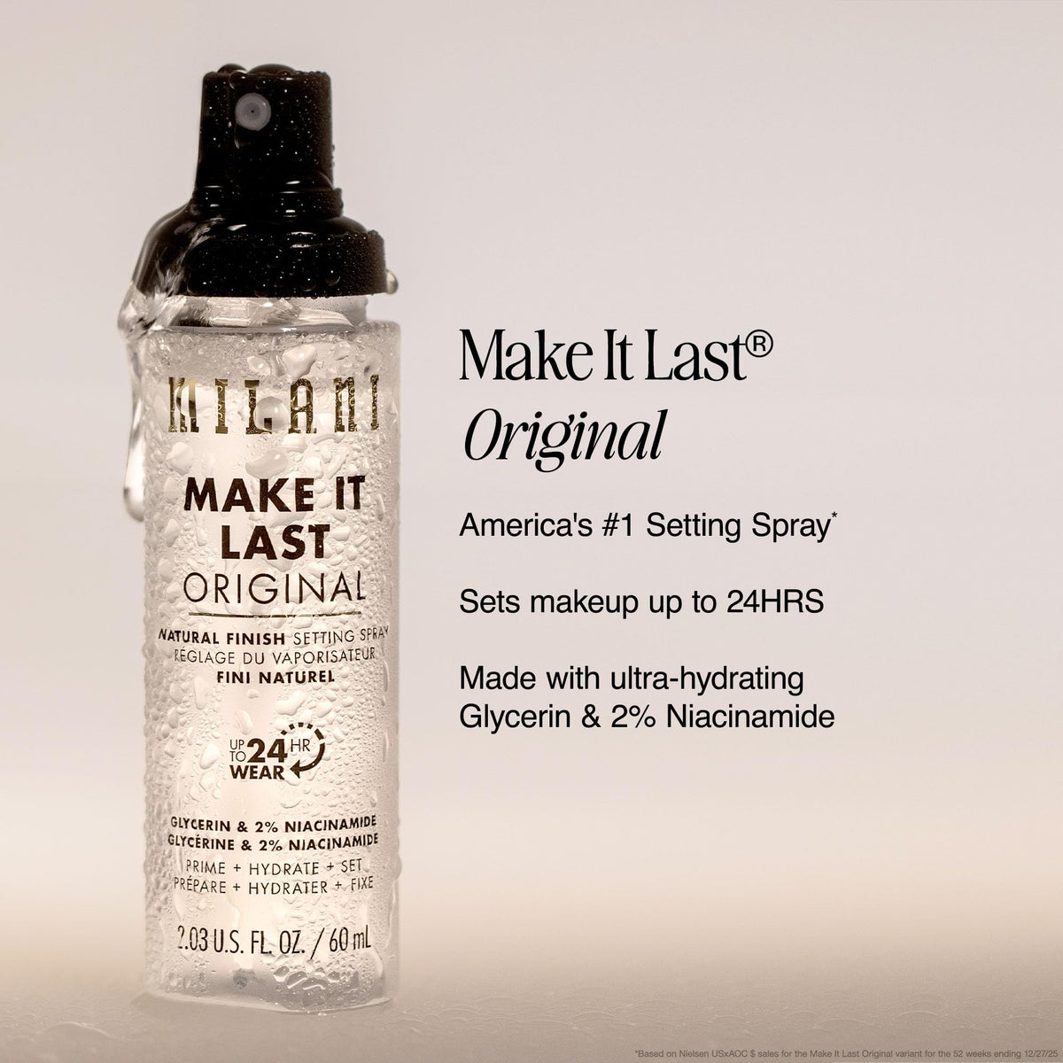 Milani Make It Last Microfine Mist Setting Spray for Makeup - 16 Hour Wear
