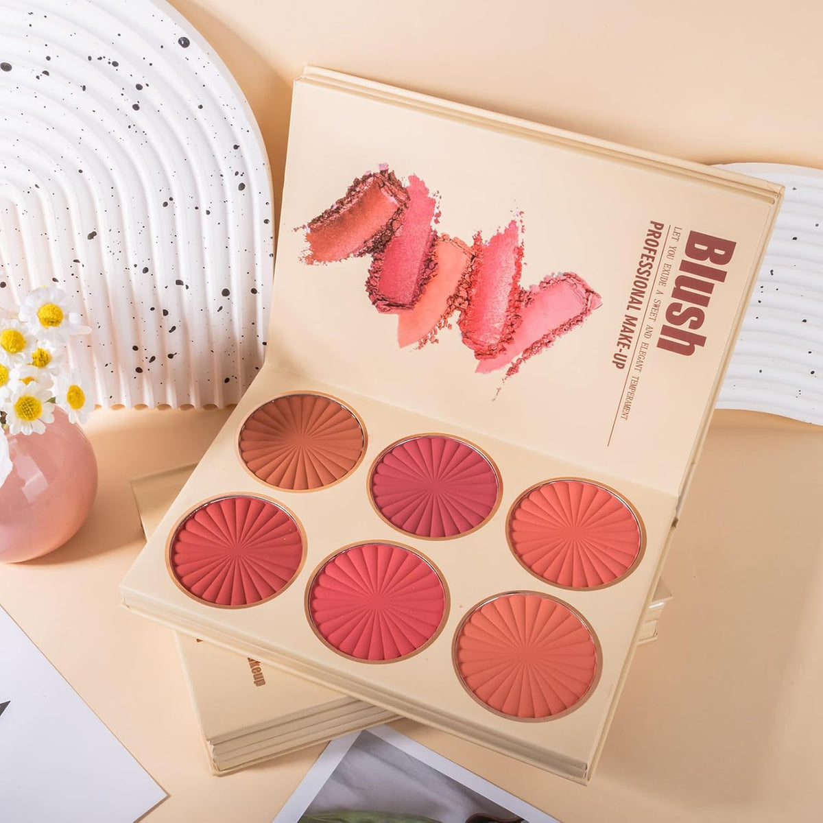 RoseFlower Make Up Set, Eyeshadow Blush Highlighter Contour Kit
