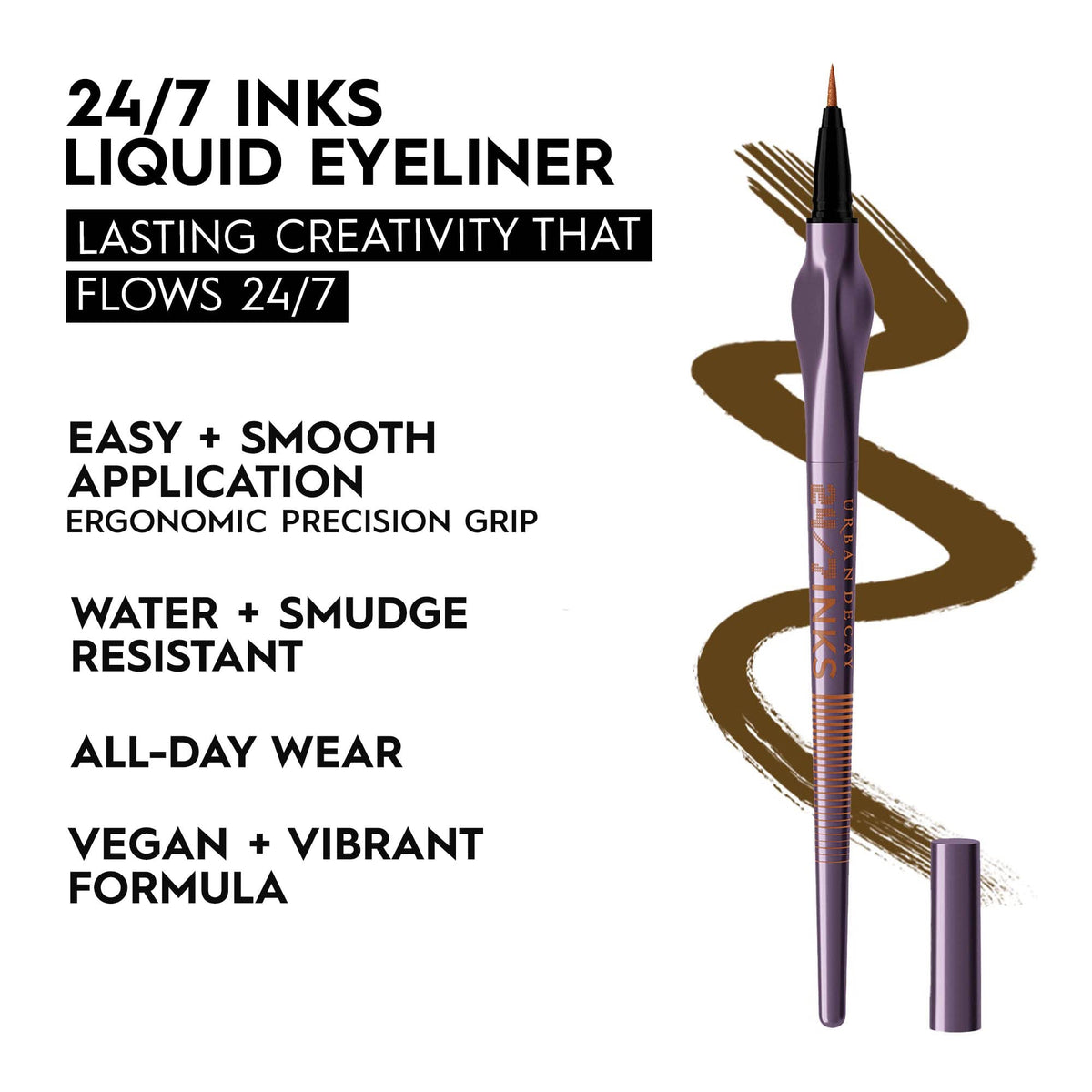 Urban Decay 24/7 Inks Easy Ergonomic Liquid Eyeliner Pen - Vibrant Liners