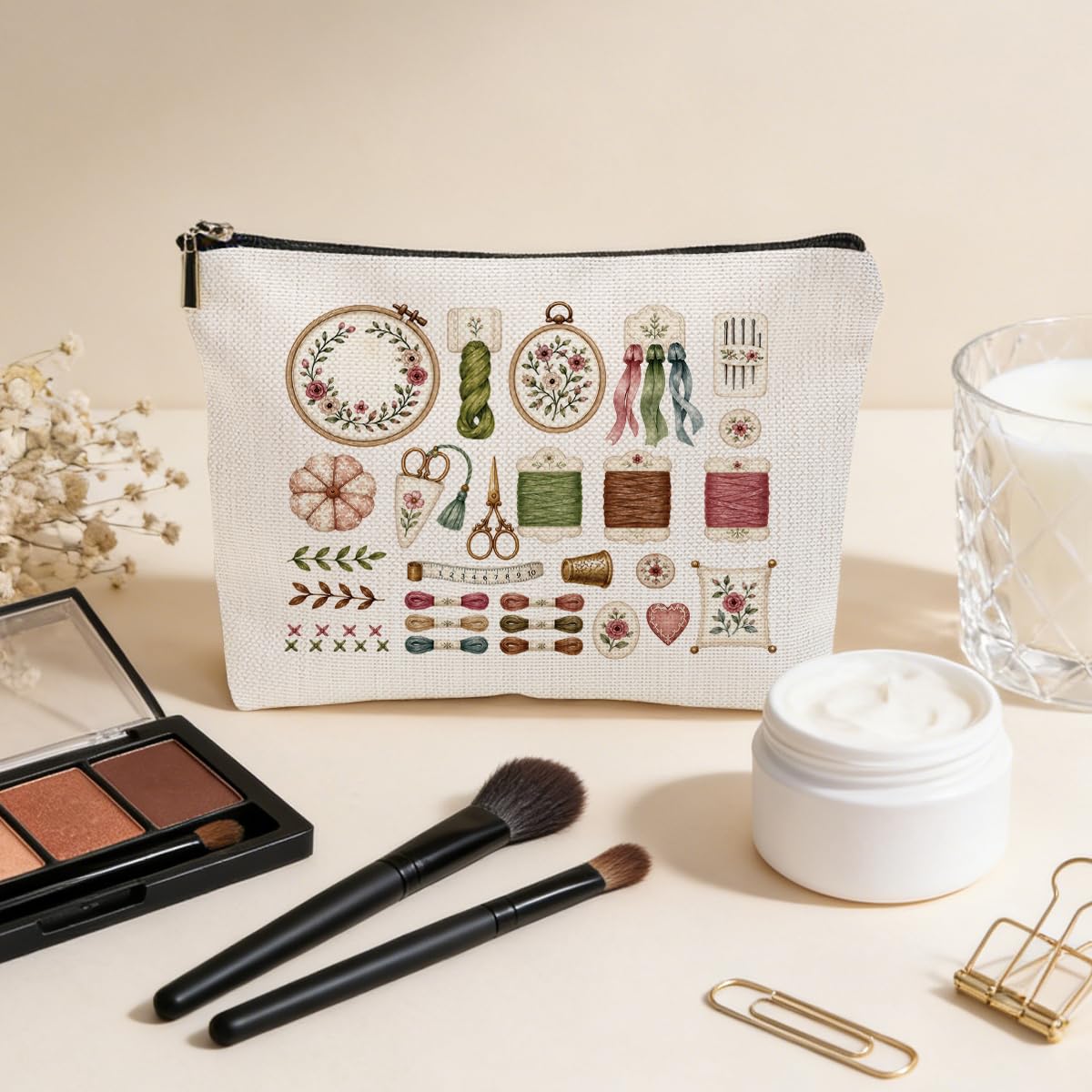 Funny Poisons Makeup Bag, Witchy Gifts Cosmetic Bag Travel Toiletry Bags
