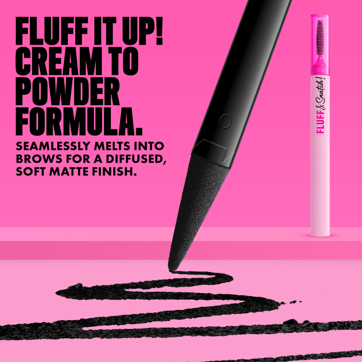 NYX PROFESSIONAL MAKEUP Fluff & Snatch Brow Powder Pen, Cream To Powder Eyebrow Pen For Soft, Defined Brows, Smudge and Transfer-Resistant Formula - Espresso