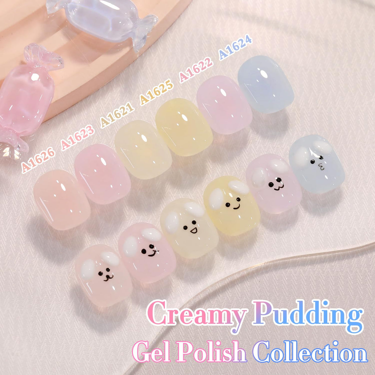 Double Rhythm 6 Pcs 15 ML Gel Polish Set Same Color Same Bottle Soak Off Gel Polish Kit Nail Art Manicure Salon DIY at Home for Women (Dark Light Brown Orange Maroon-T6-6)