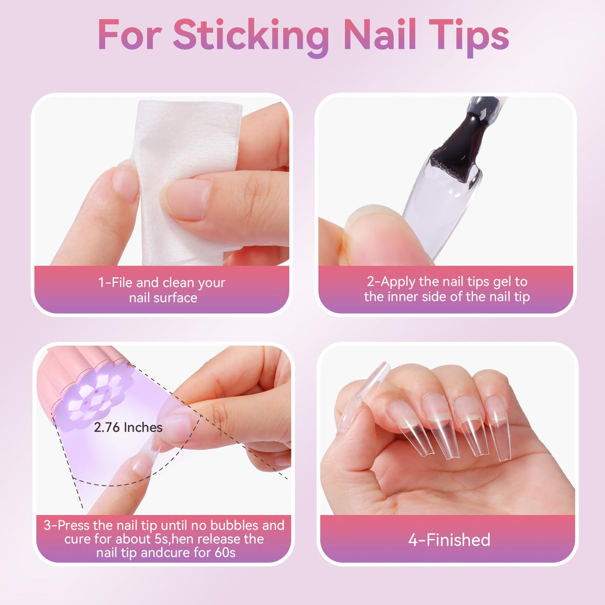 Makartt Cordless Gooseneck UV Nail Lamp for Gel-X Nails, Home DIY Use