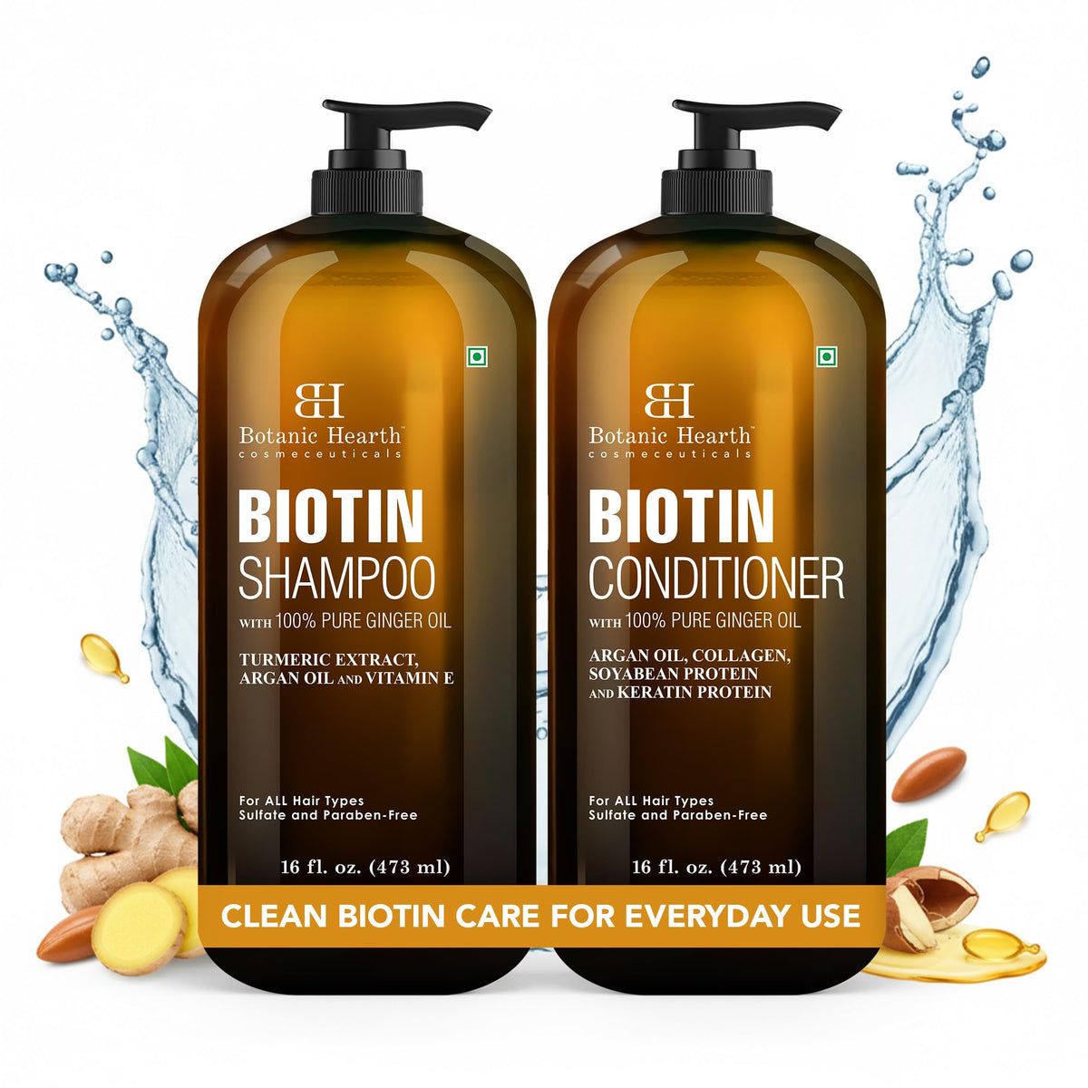 Botanic Hearth Tea Tree Shampoo And Conditioner Set - 16 Fl oz Each