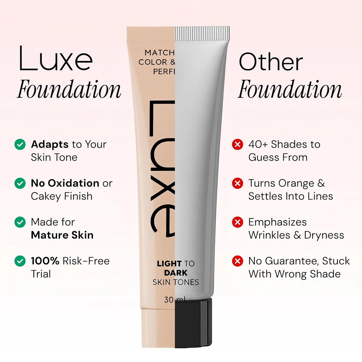 Luxe Color Changing Foundation – Light