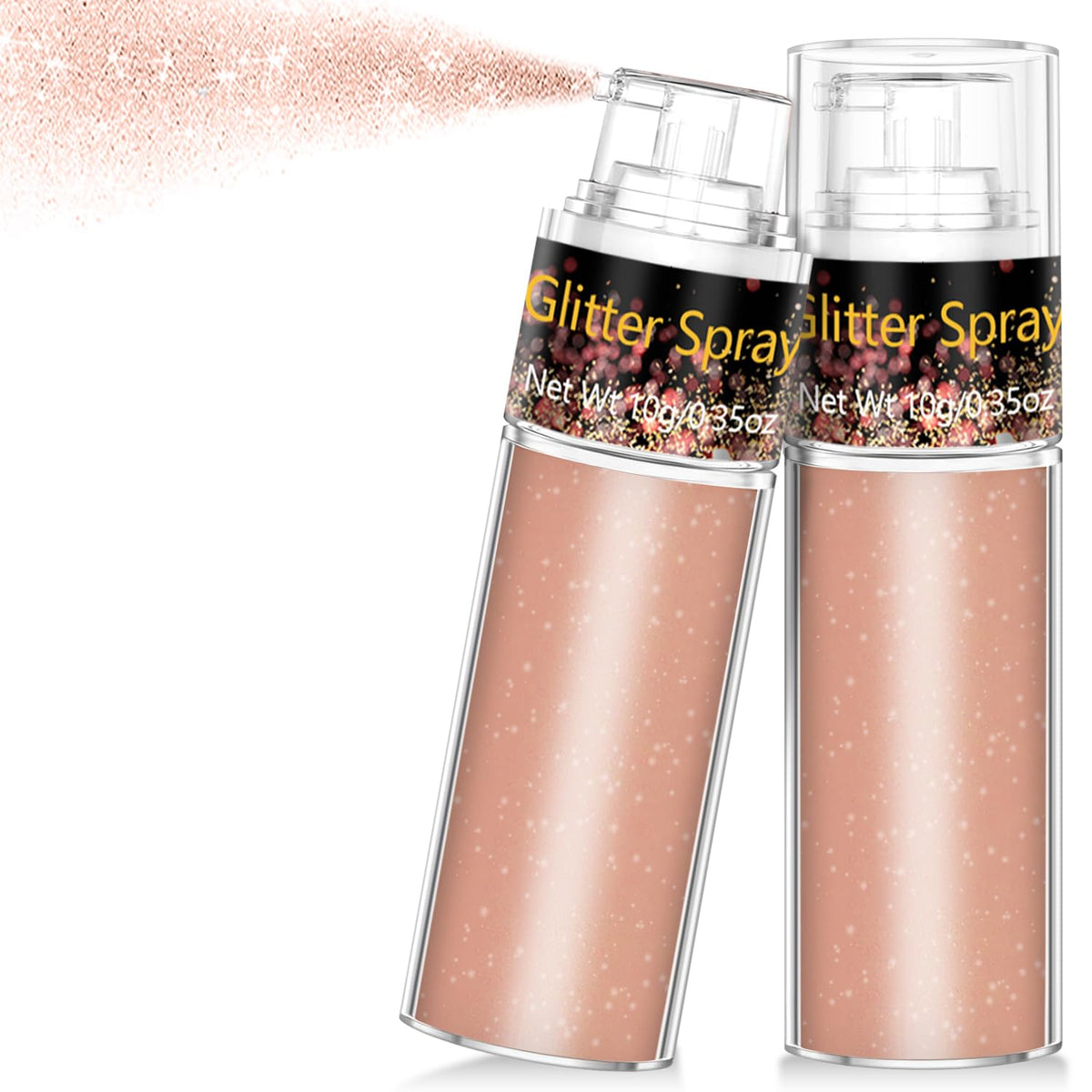 Scarman Hair and Body Glitter Spray, 1PC Glint-Rainbow Hairspray Powder