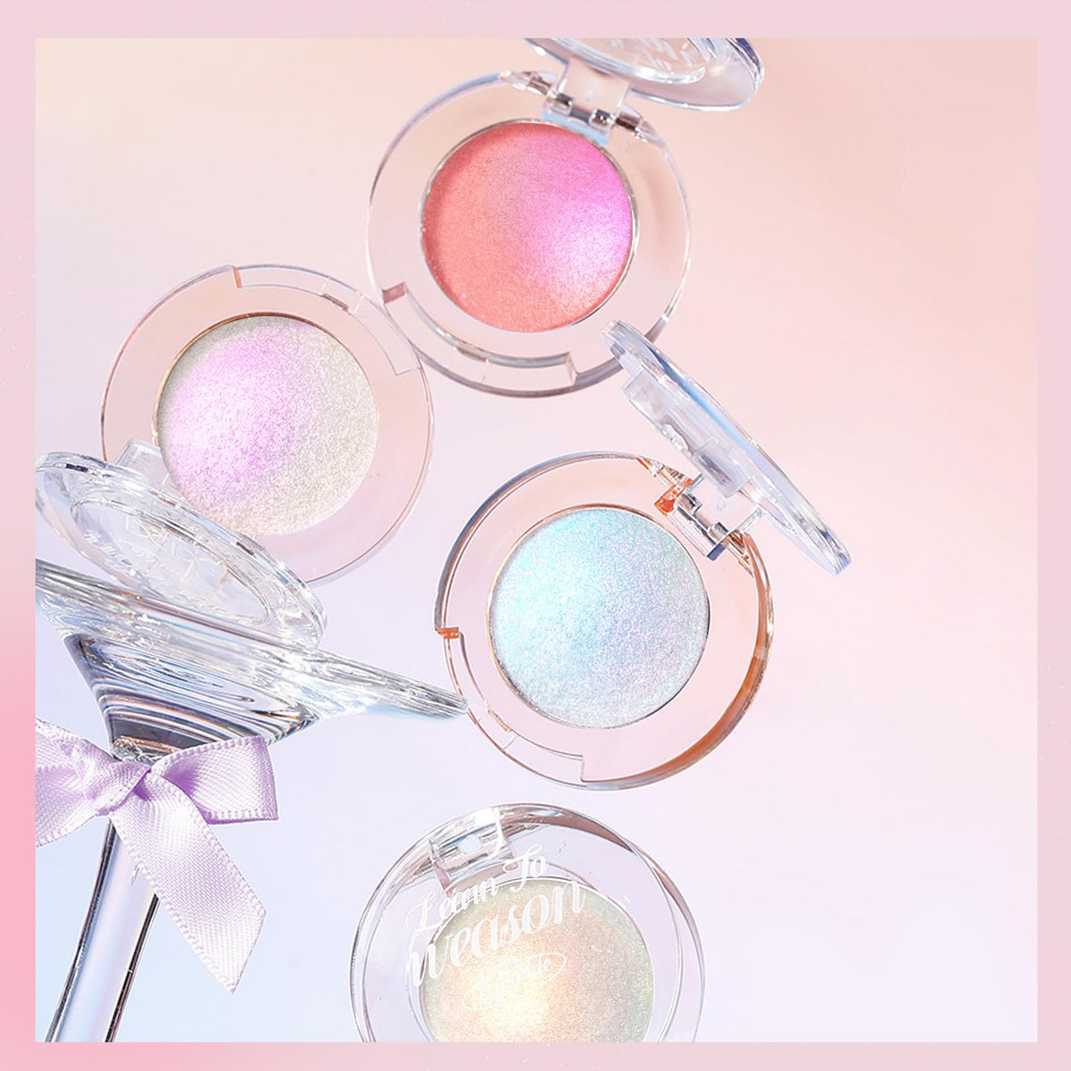 HOSAILY Holographic Duochrome Blue Glitter Eyeshadow, Color Shift Metallic Shimmer Eyeshadow Palette, Chameleon Sparkle Inner Corner Eye Highlighter, Iridescent Eye Shadow Palette Fairy Makeup#04