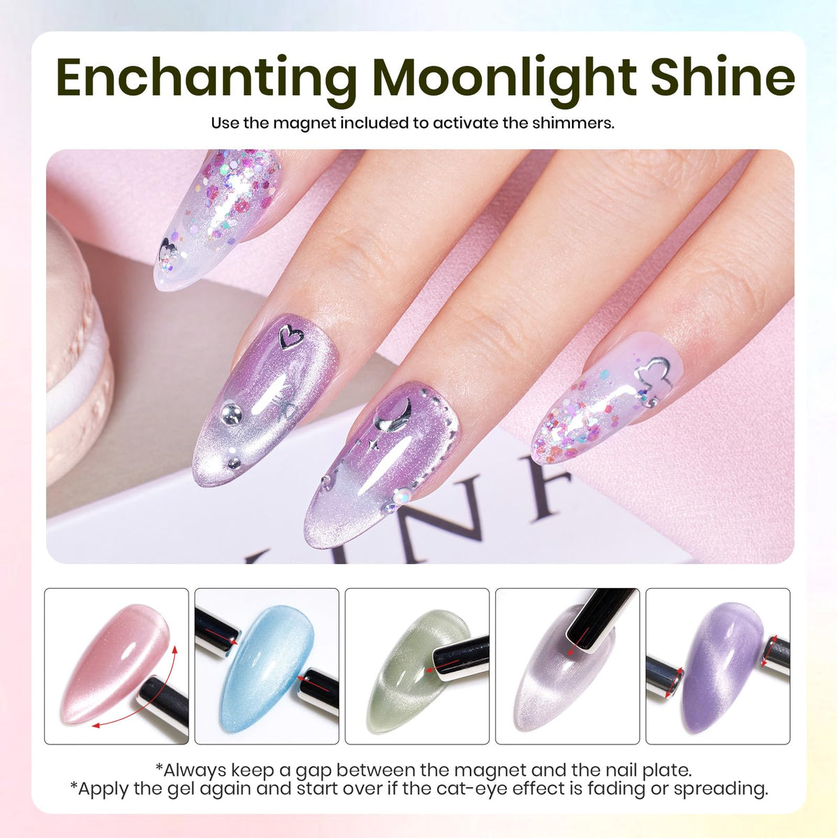 beetles Gel Polish Whispers of Love Jelly Gel Nail Polish Set, 6 Colors