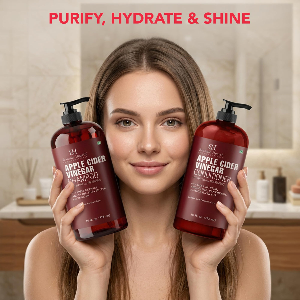 Botanic Hearth Tea Tree Shampoo And Conditioner Set - 16 Fl oz Each