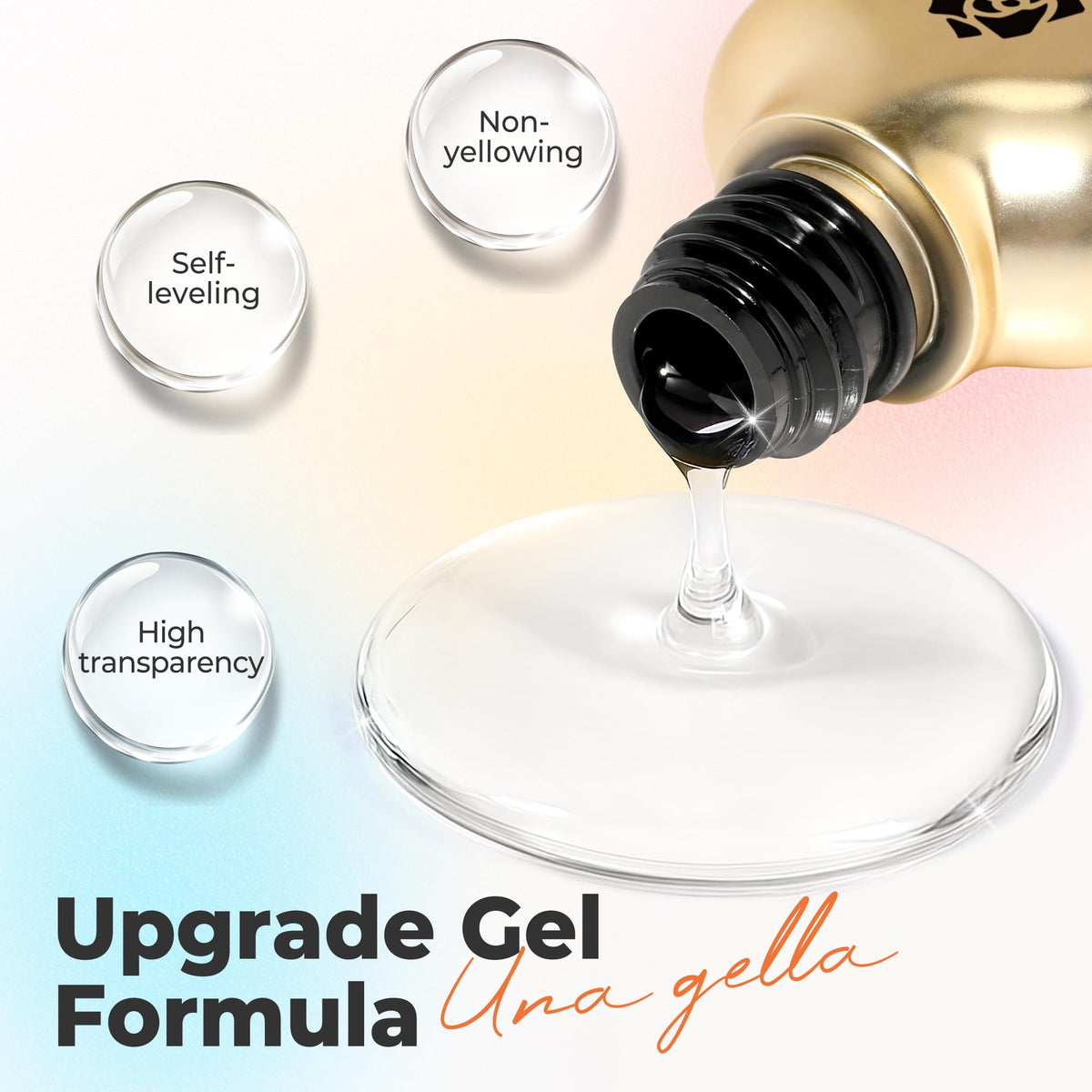 UNA GELLA Solid Nail Glue Super Strong for Press On Nails & Nail Tips 15g