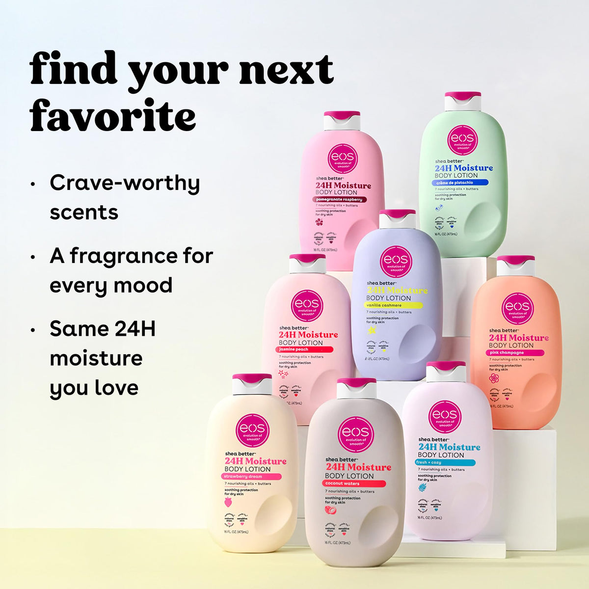 eos Natural Shea Better Body Lotion, Fresh & Cozy, 16 fl oz