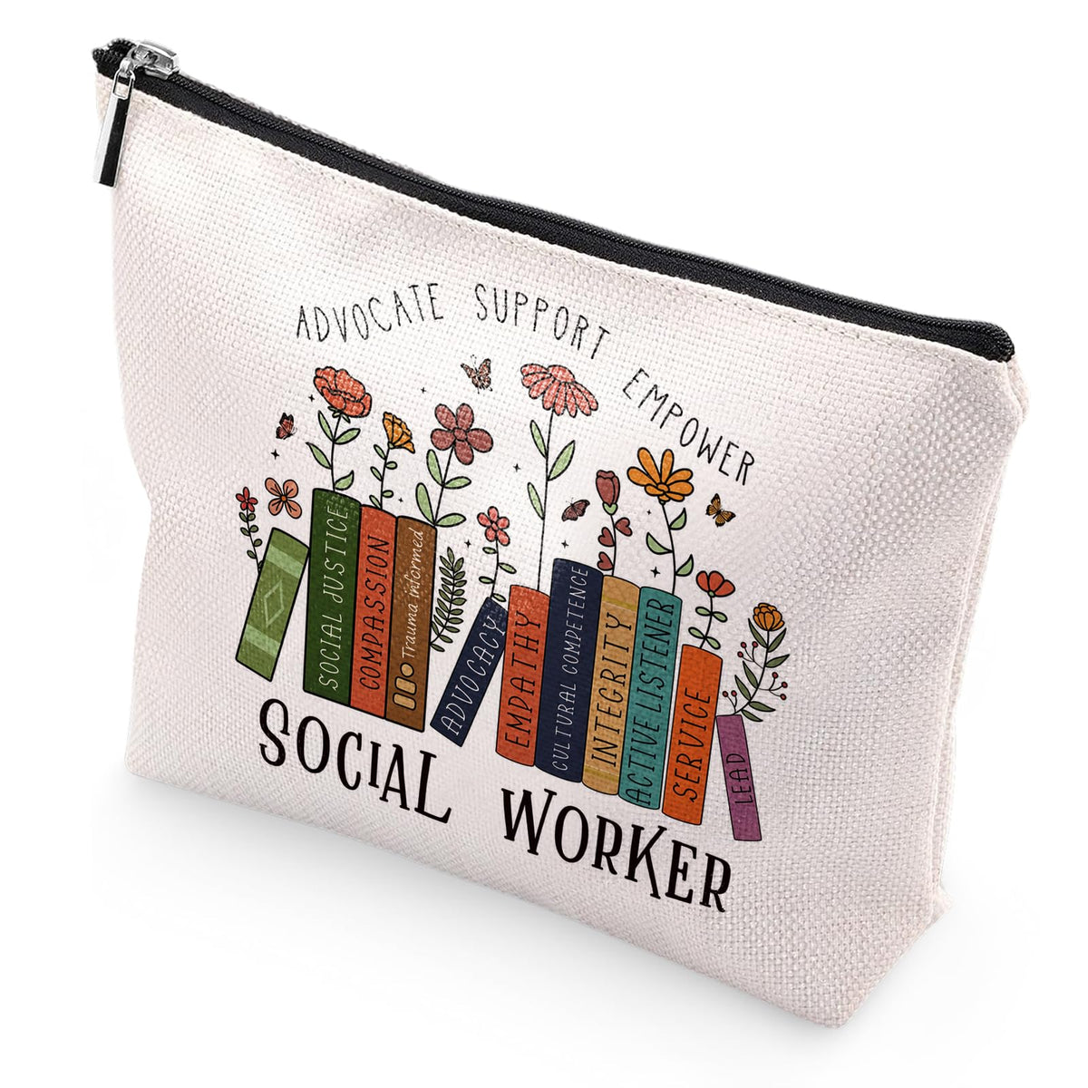 Sitsink Funny Sarcastic Gifts for Girls - Intersting Gifts for Girls Birthday. A Ray of Sarcastic Sunshine Every Single Day Makeup Bag, Cosmetic Bags Humor Sarcastic Gifts for Women Boss Coworker