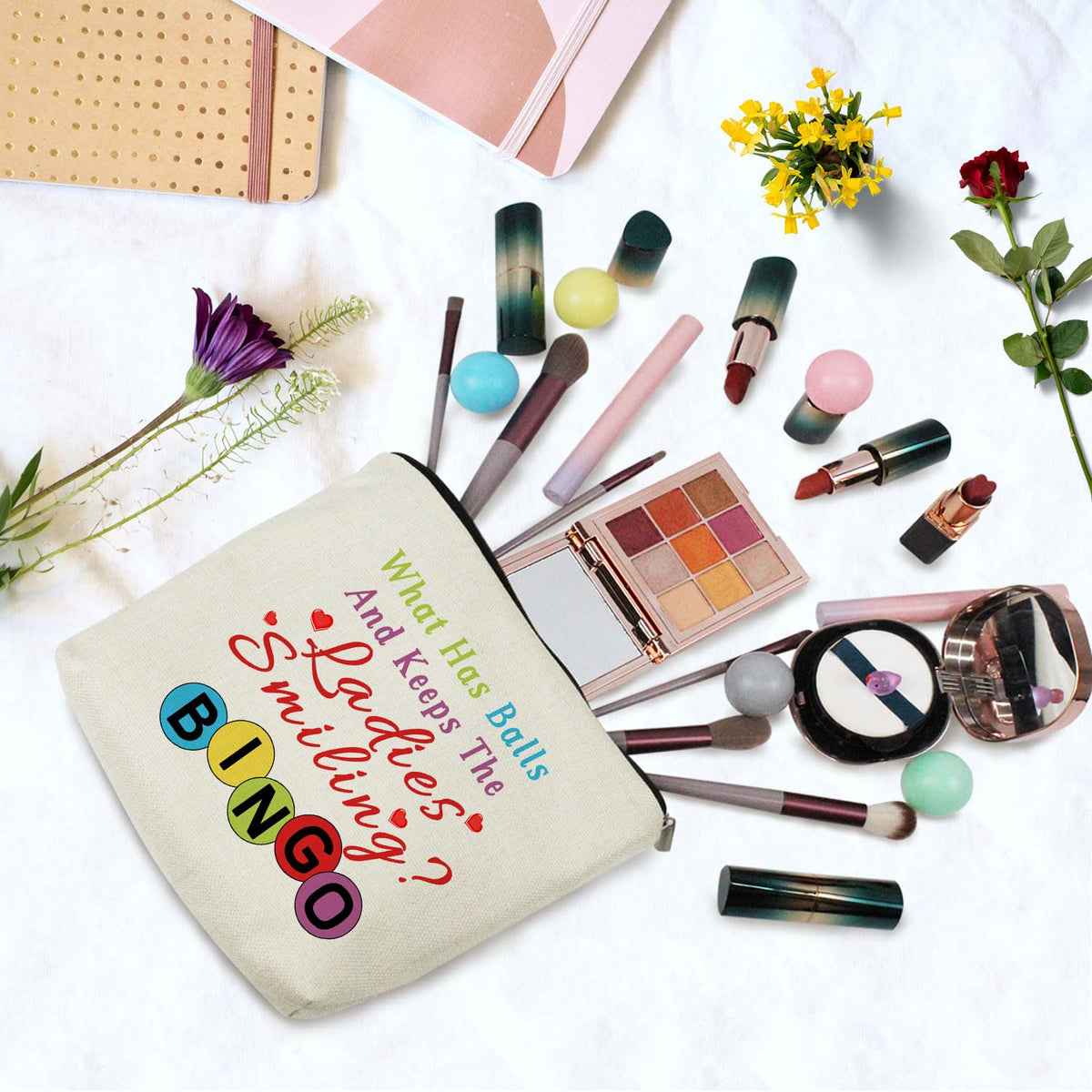 Funny Quote Print Small Cosmetic Bag -1