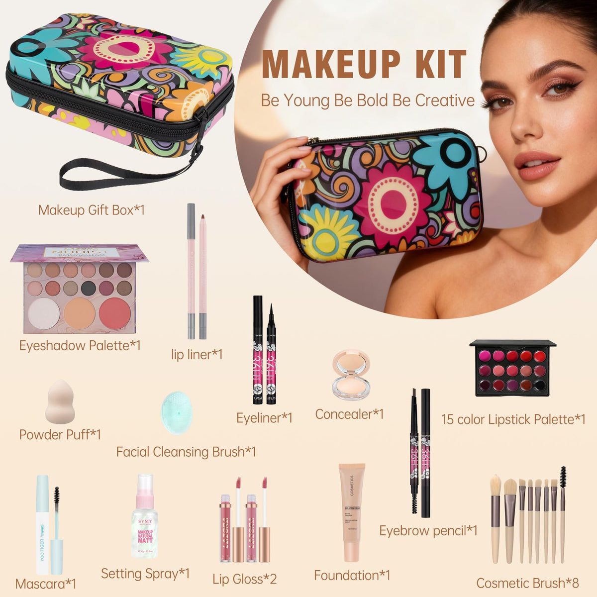 Makeup Sets for Teens Makeup Kits for Teen Girls Travel Make up Kit Set for Girls Beginners Make up Set Gift Sets for Girl Teenagers