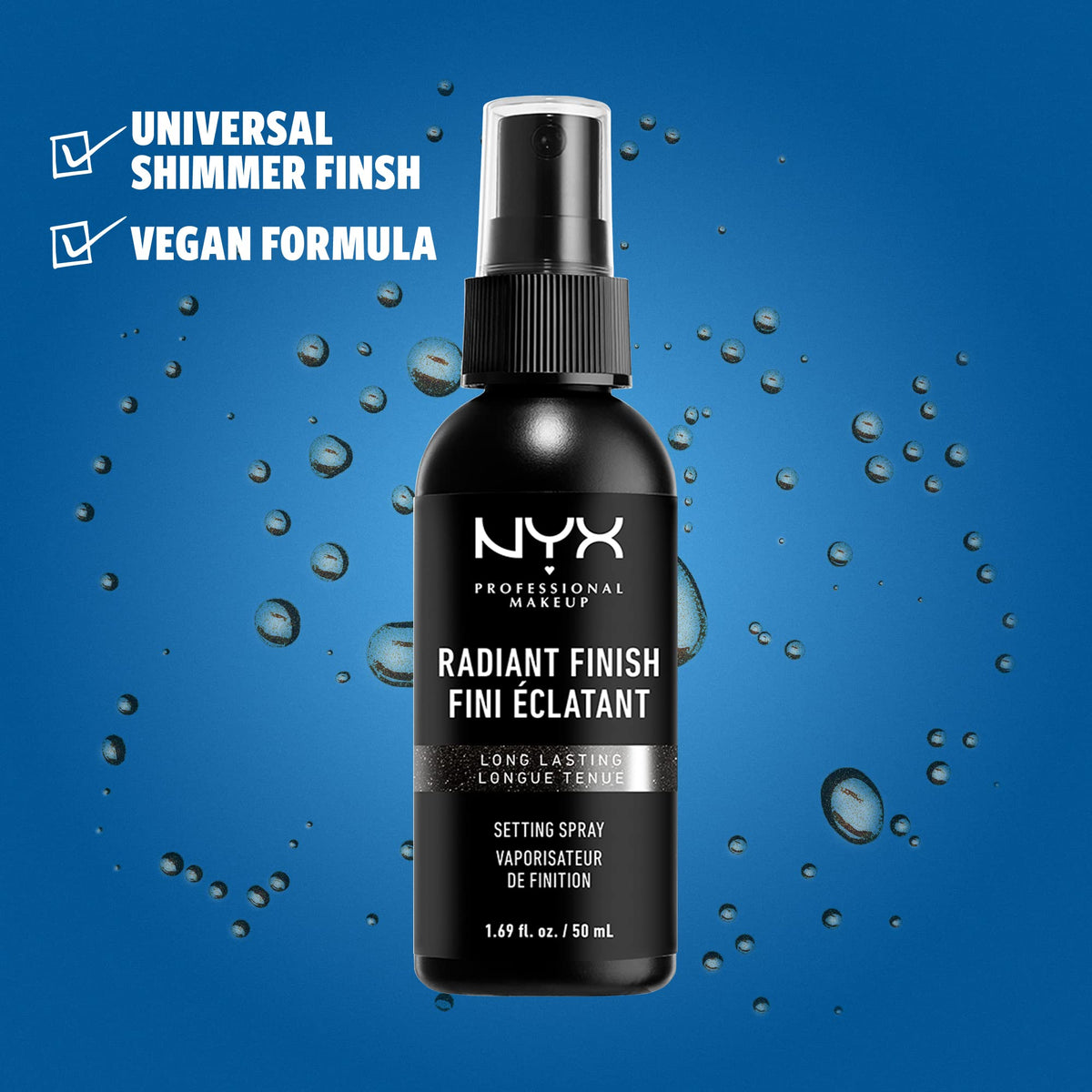 NYX PROFESSIONAL MAKEUP Makeup Setting Spray - Matte Finish, Long-Lasting Face Mist for up to 16HR Wear, Vegan Formula