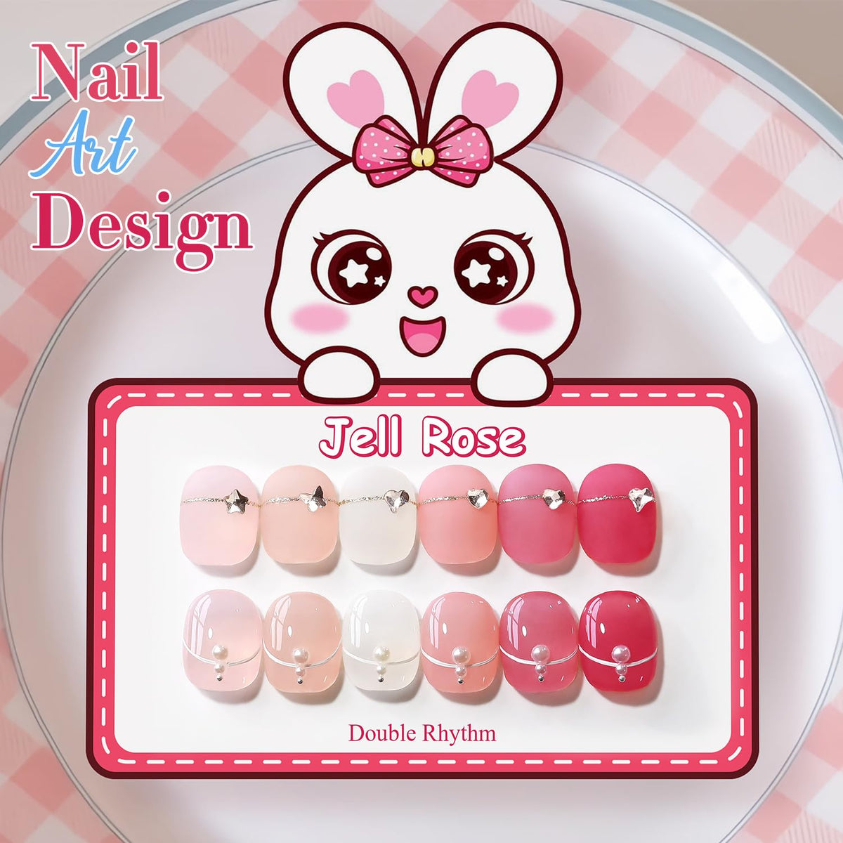 Double Rhythm 6 Pcs 15 ML Gel Polish Set Same Color Same Bottle Soak Off Gel Polish Kit Nail Art Manicure Salon DIY at Home for Women (Dark Light Brown Orange Maroon-T6-6)