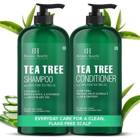 Botanic Hearth Tea Tree Shampoo And Conditioner Set - 16 Fl oz Each