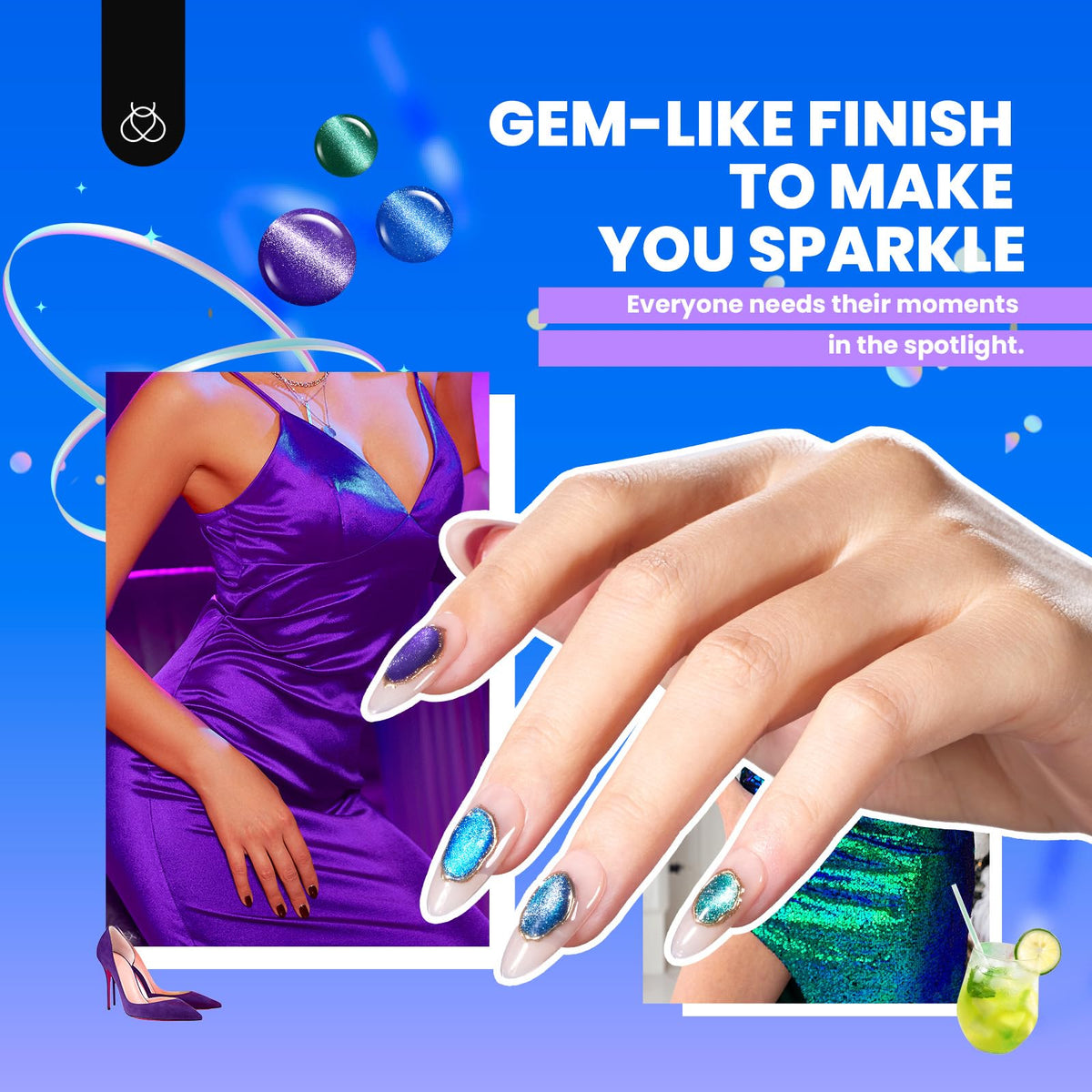 Beetles Fall Gel Polish Set, Fingertip Palette Collection, 32 Colors