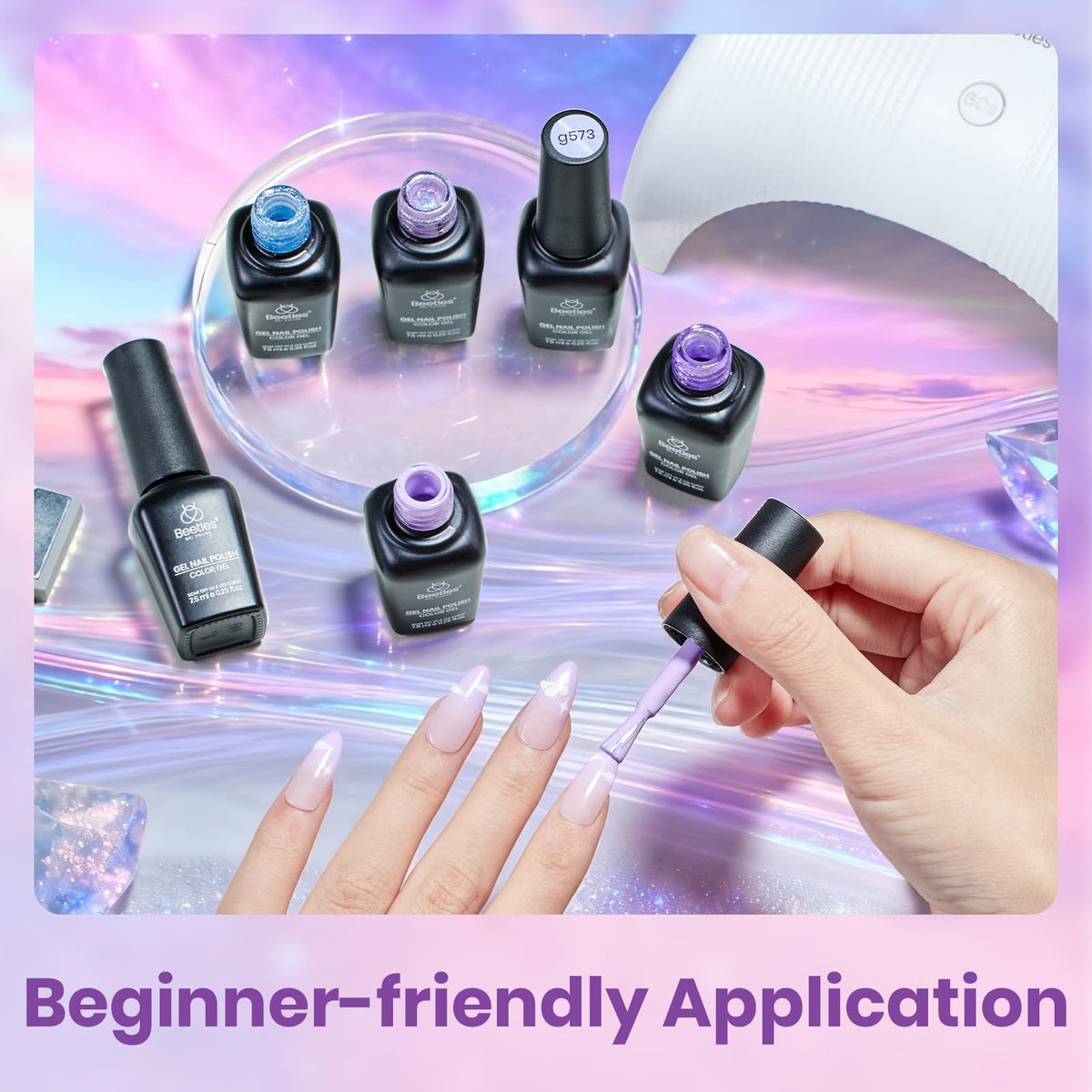 beetles Gel Polish Whispers of Love Jelly Gel Nail Polish Set, 6 Colors