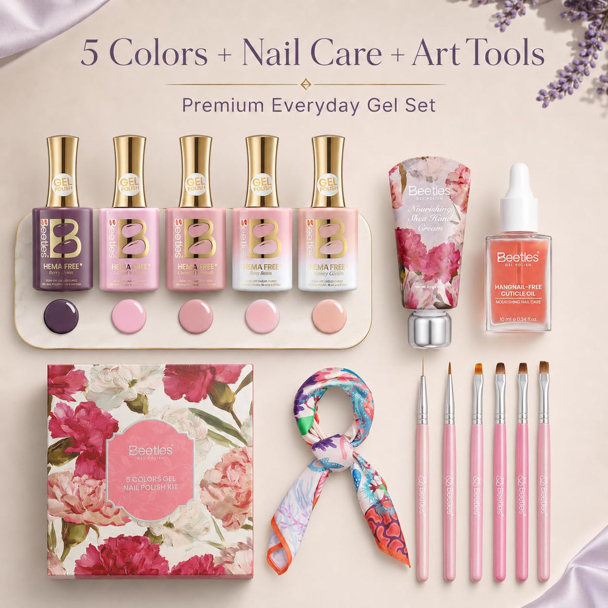 Beetles Fall Gel Polish Set, Fingertip Palette Collection, 32 Colors