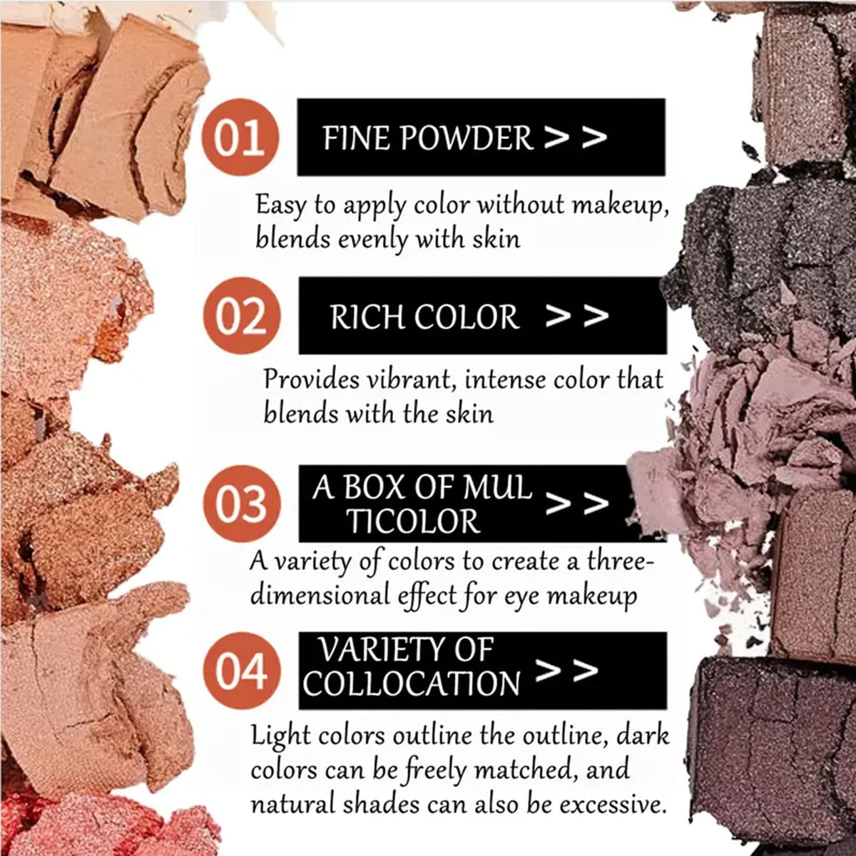 BOLOPER 2 Pack 12 Colors Makeup Nude Colors Eyeshadow Palette Natural Nude Matte Shimmer Glitter Pigment Eye Shadow Pallete Set Waterproof Smokey Professional Beauty Makeup Kit (2 PCS)