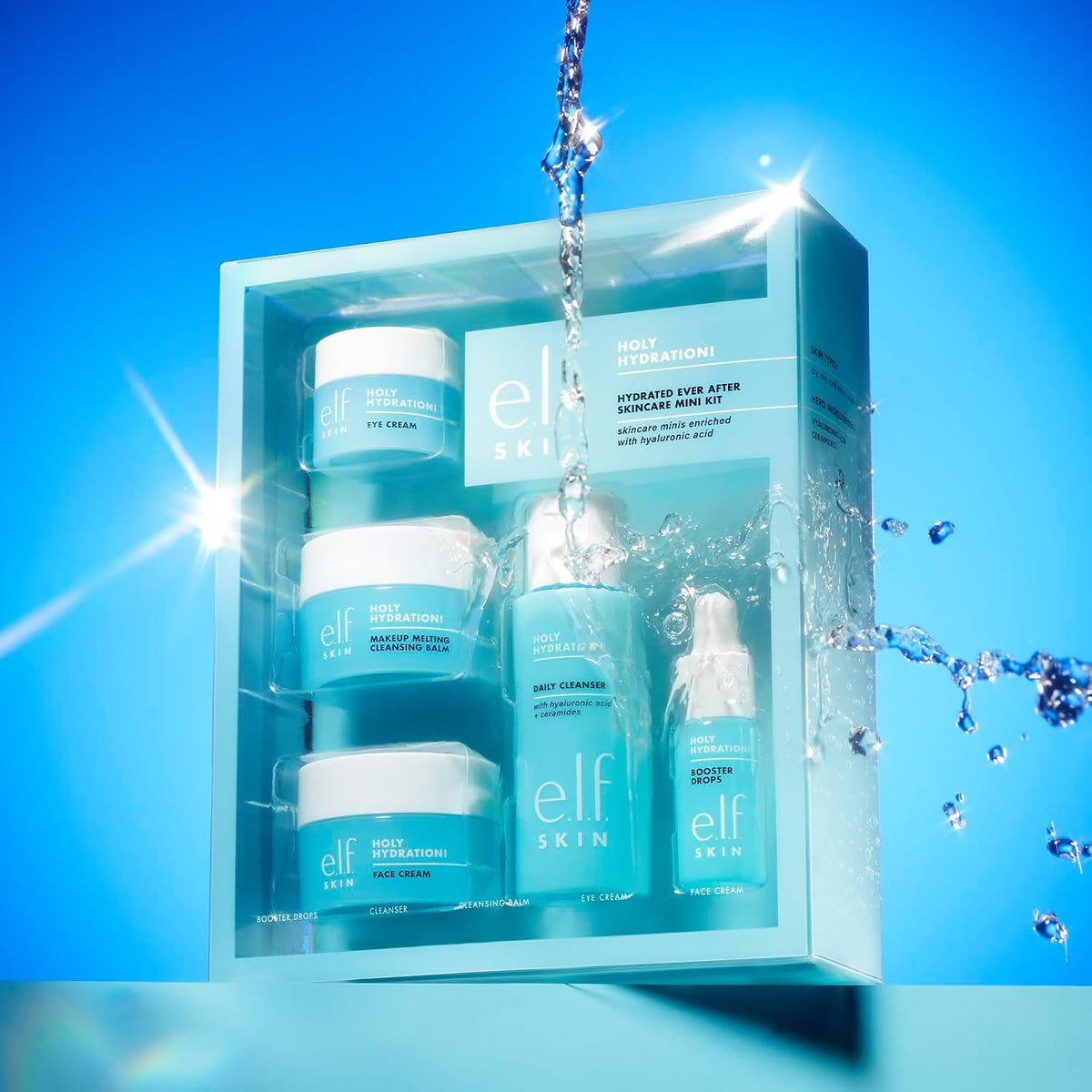 e.l.f. SKIN Holy Hydration! Hydrated Ever After Skincare Mini Kit, Travel
