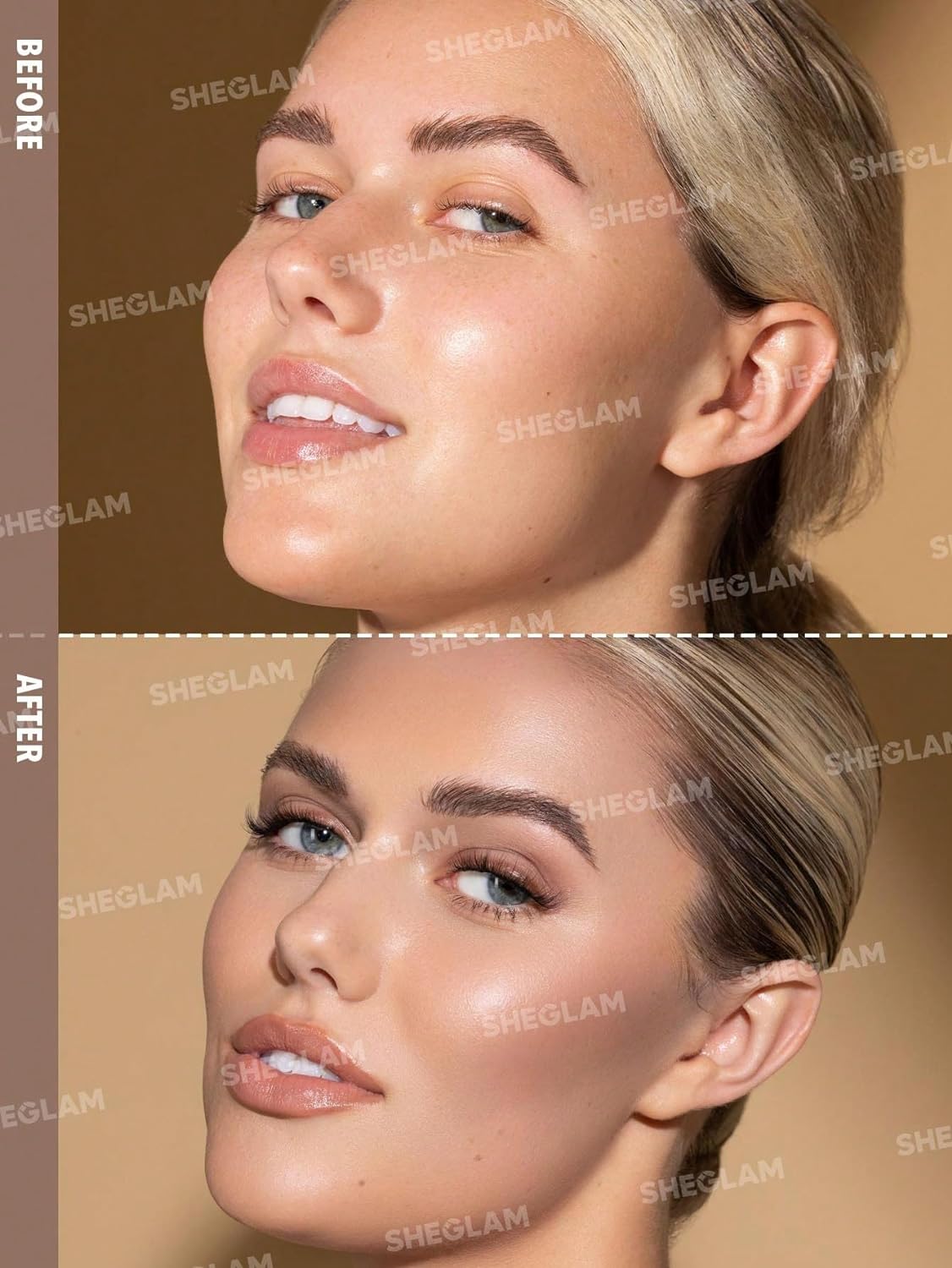 SHEGLAM Sun Sculpt Cool Toned Liquid Contour Stick Long Lasting Cream Bronzer Makeup - 01 Soft Tan