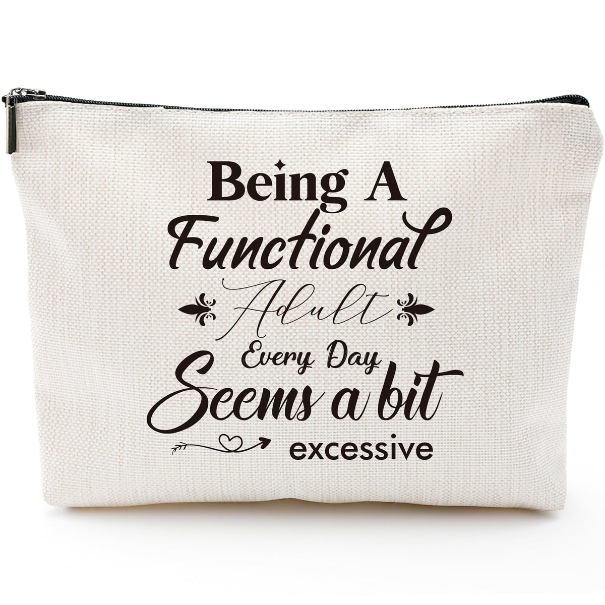 Sitsink Funny Sarcastic Gifts for Girls - Intersting Gifts for Girls Birthday. A Ray of Sarcastic Sunshine Every Single Day Makeup Bag, Cosmetic Bags Humor Sarcastic Gifts for Women Boss Coworker