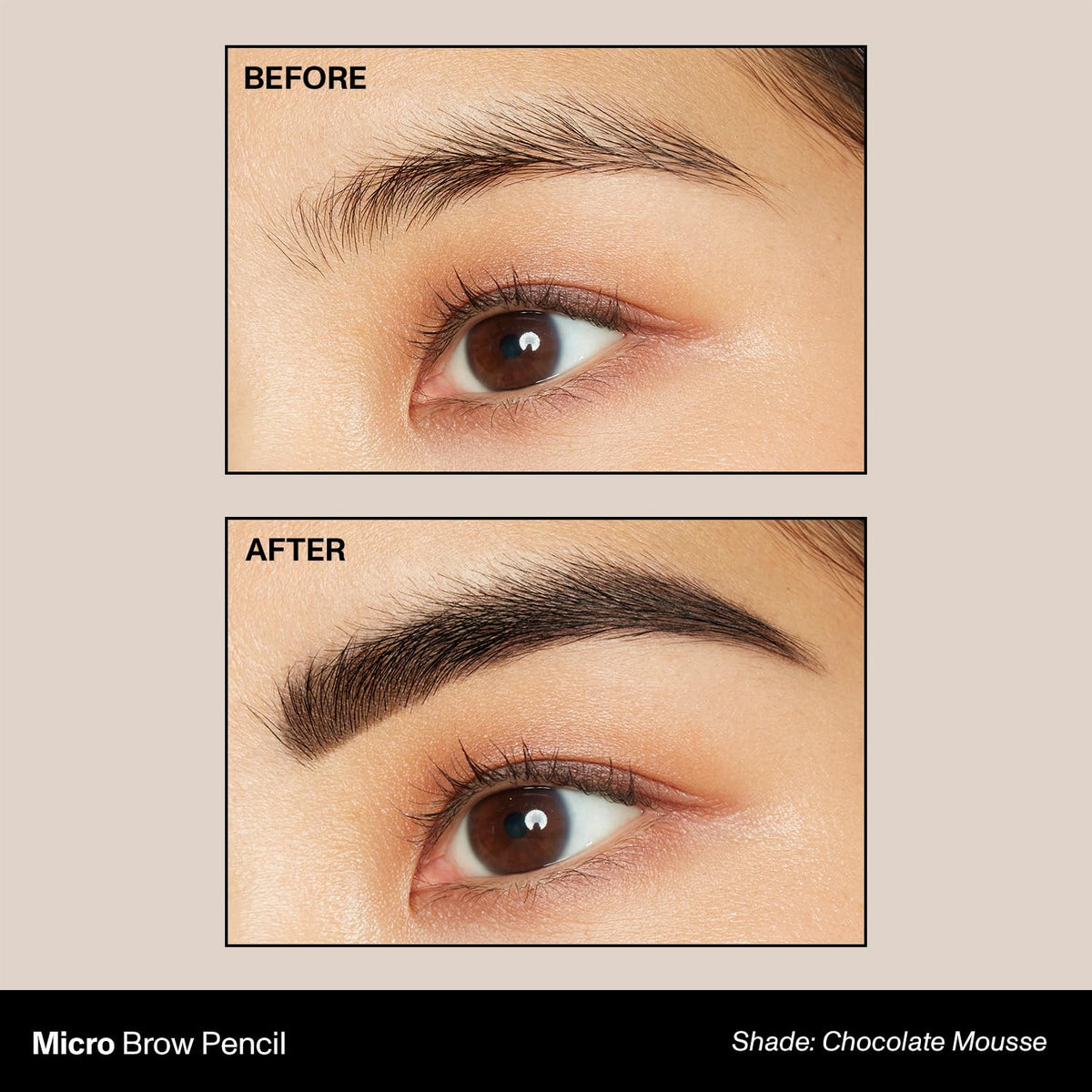Morphe Micro Dual Eyebrow Pencil - Dual-Ended Brow Pencil Featuring a Retractable, Ultra-Precise, Pointed Tip - Richly Pigmented, Smooth-Gliding, Long-Lasting Wax Formula - Java (0.003 oz)