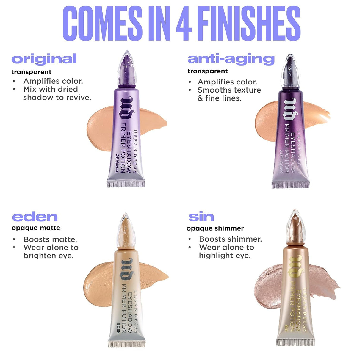 Urban Decay Eyeshadow Primer Potion - Nude Eyeshadow Base for Smooth Makeup