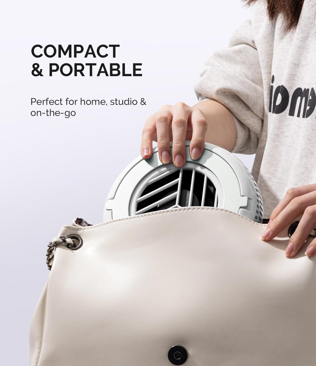 MelodySusie Pocket-Sized Nail Dust Collector HProA for Gel Polish Removal