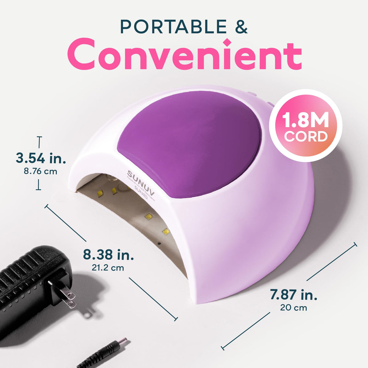 SUNUV UV Light for Gel Nail, Professional UV LED Nail Lamp SUN2C Rose