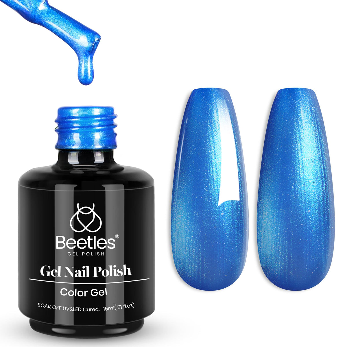 Beetles White Gel Nail Polish, 1pc 15ml White Gel Polish
