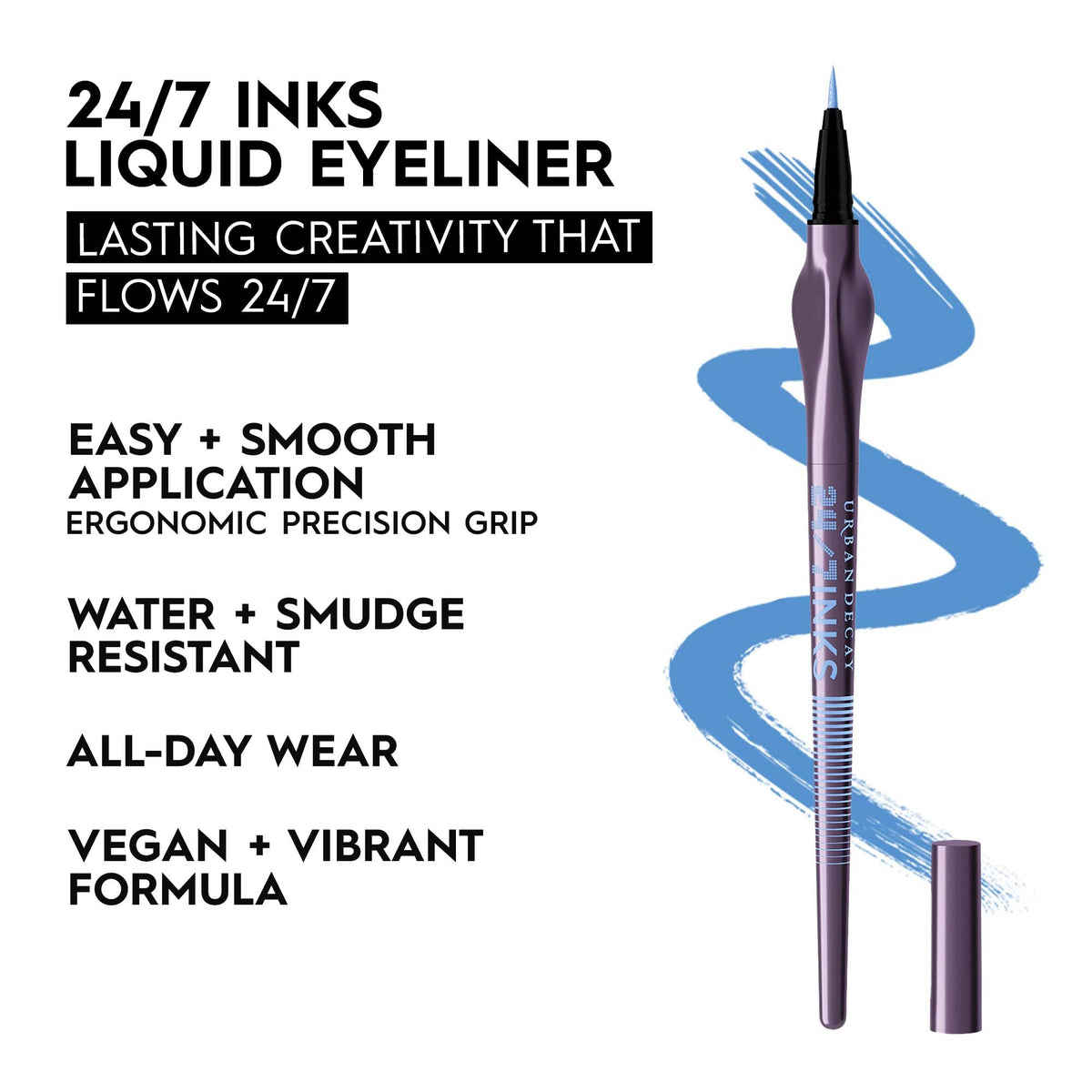 Urban Decay 24/7 Inks Easy Ergonomic Liquid Eyeliner Pen - Vibrant Liners